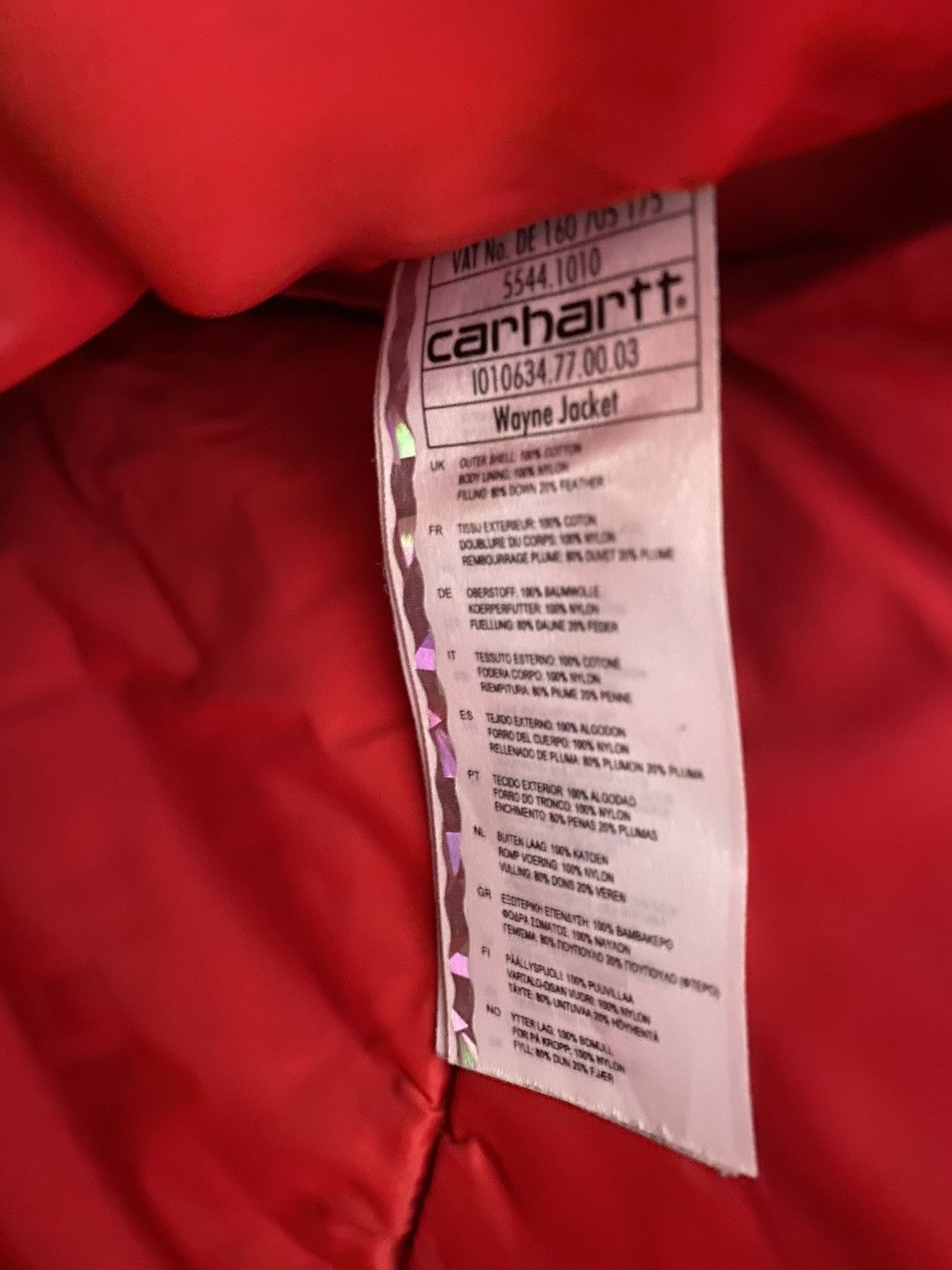 Carhartt Wip Carhartt WIP Wayne jacket size M blue with leather inserts Size US M / EU 48-50 / 2 - 8 Thumbnail