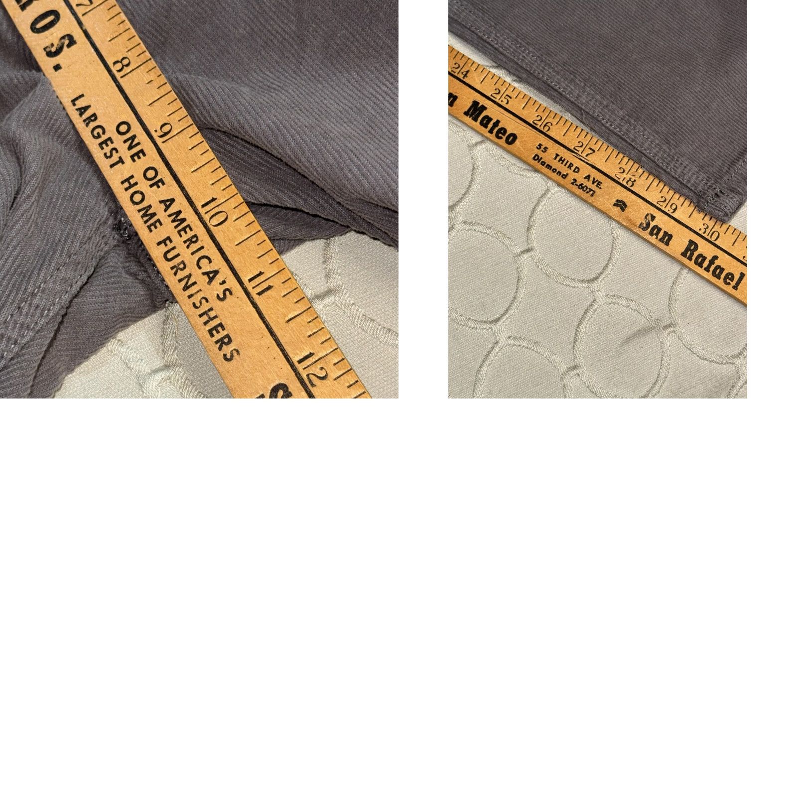 Marine Layer Marine Layer Pants Slim Straight Corduroy Stretch Gray 30x32 Mens Casual Vintage? Size US 30 / EU 46 - 8 Thumbnail