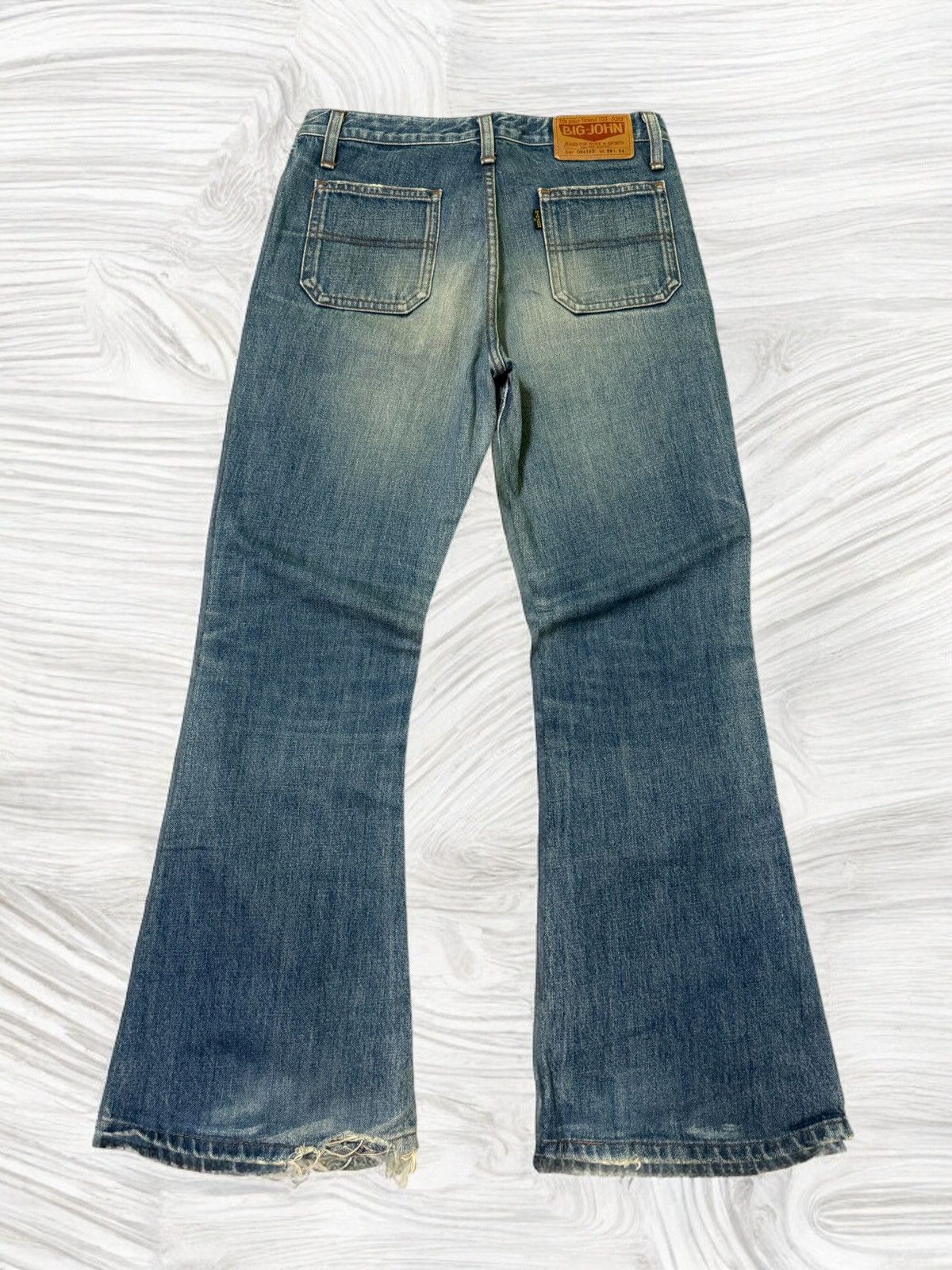 Big John × Vintage FLARED VINTAGE BIG JOHN BELL BOTTOM BOOTCUT JEANS Size US 28 / EU 44 - 2 Thumbnail