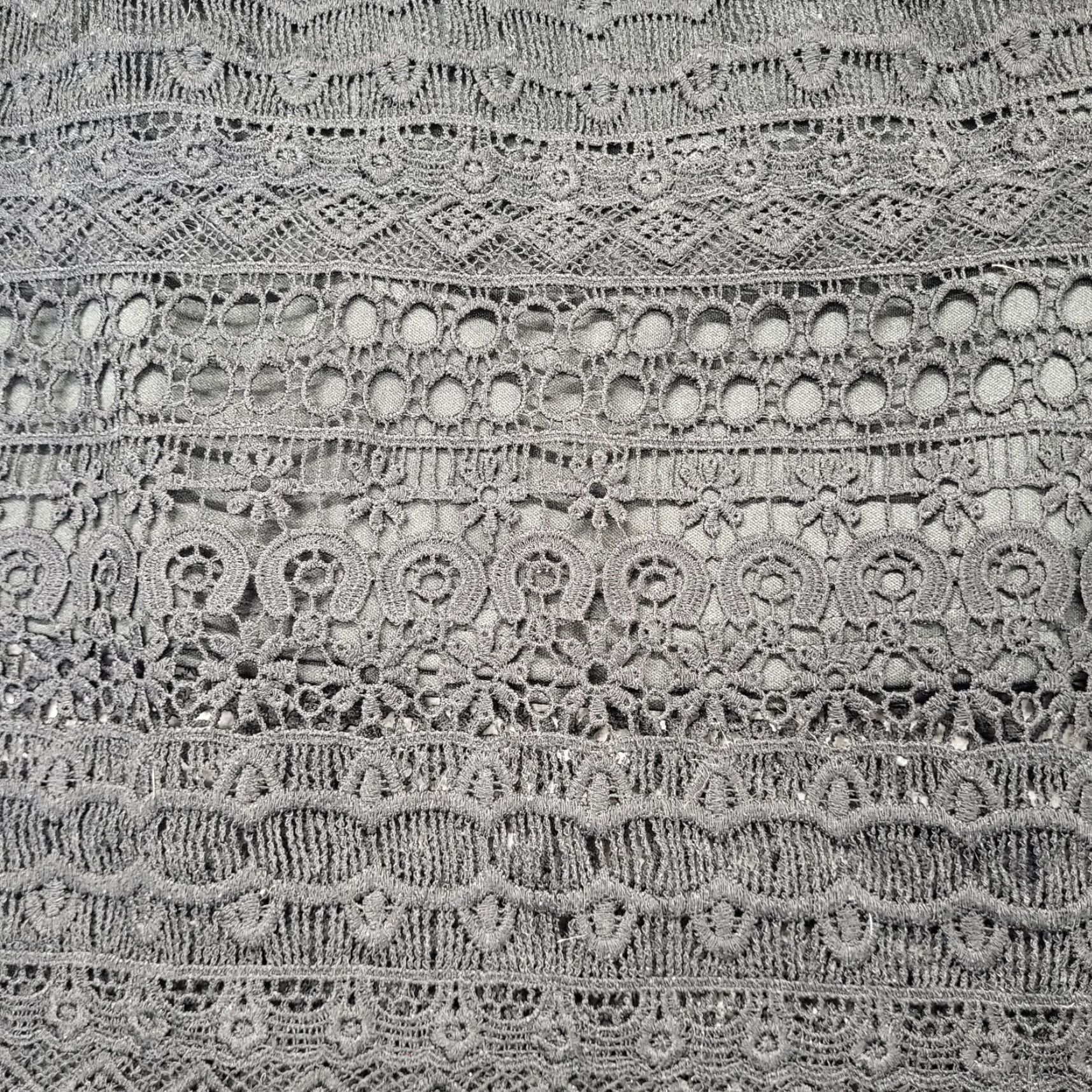 Vintage Dizzy Lizzy Skirt Womens Size Small Pull-On Lace Pencil Skirt Black Lace Elegant Size 28" / US 6 / IT 42 - 5 Thumbnail