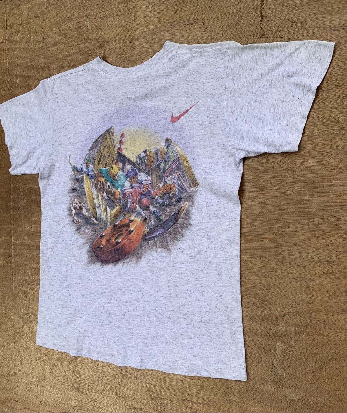 Nike Vintage 90’s Nike Street Hockey T Shirt Size US S / EU 44-46 / 1 - 8 Thumbnail