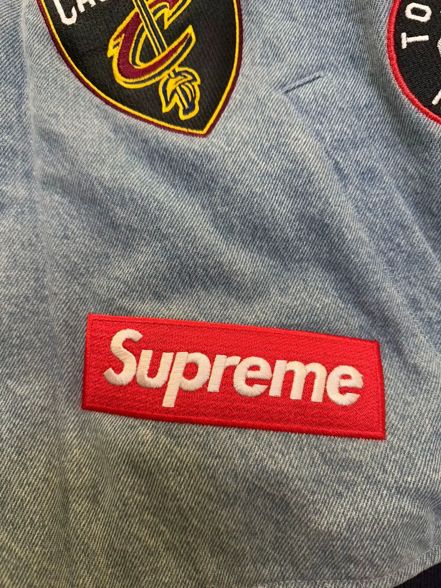Supreme Supreme NBA Denim Blue Bomber Jacket M Size US M / EU 48-50 / 2 - 7 Thumbnail