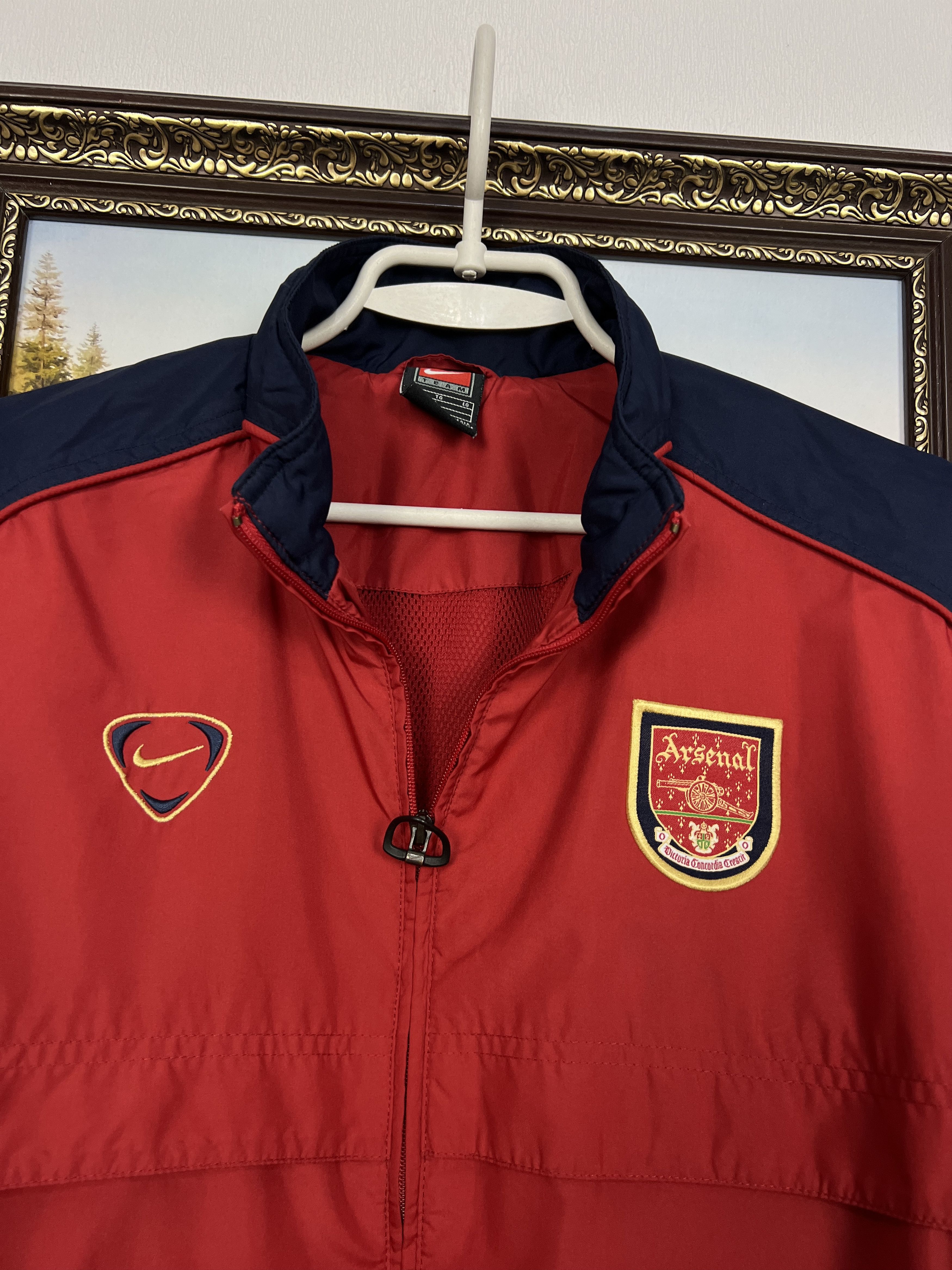 Nike Vintage Arsenal Football Train Jacket Soccer Windbreaker Size US XS / EU 42 / 0 - 3 Thumbnail