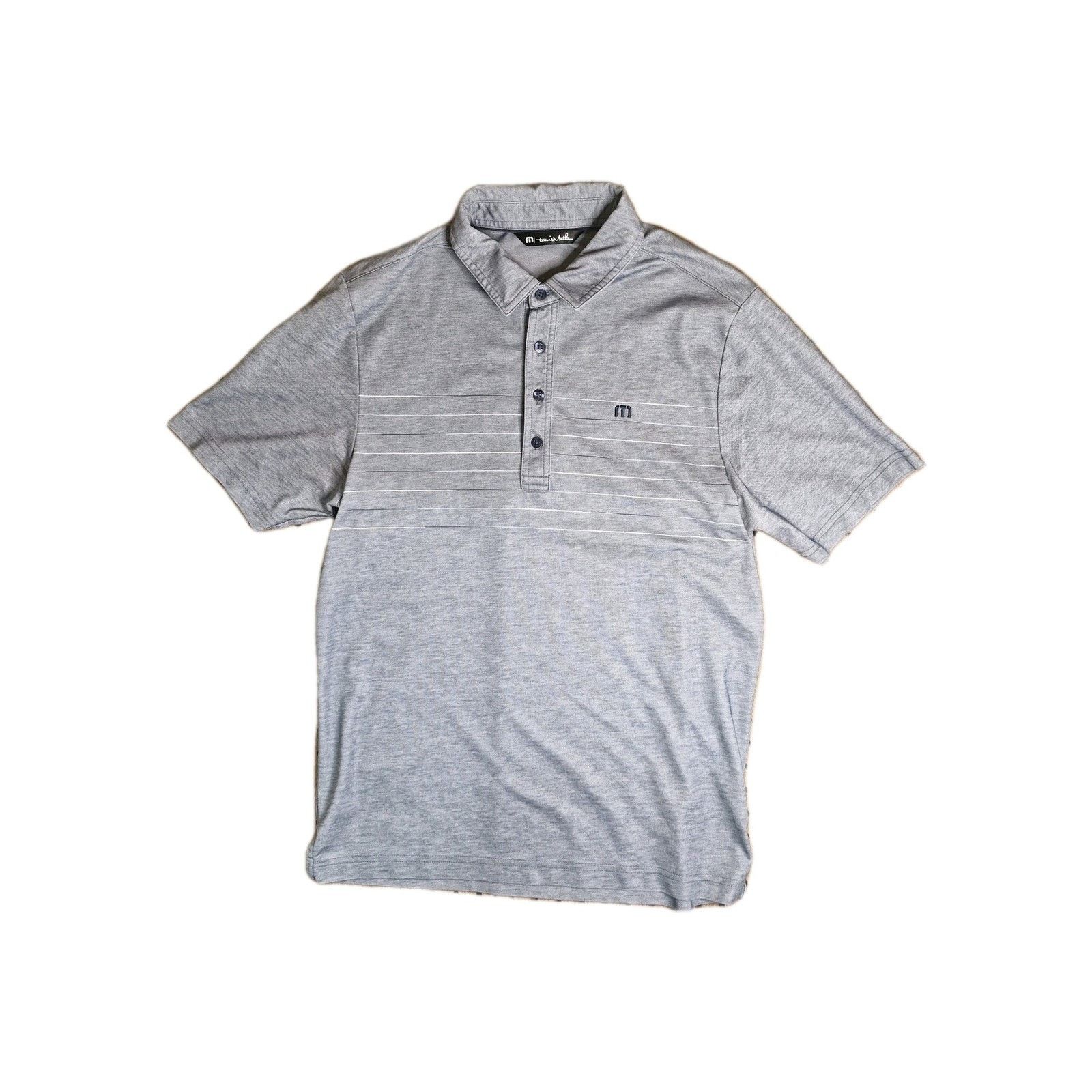 TravisMathew Travis Mathew Shirt Men’s Medium Blue Polo Heather Golf Size US M / EU 48-50 / 2 - 1 Thumbnail