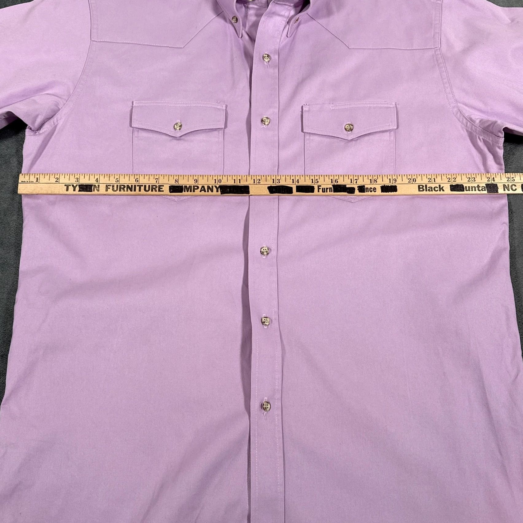 Vintage Schaefer Shirt Mens Extra Large Purple Western Button-Down Cowboy USA Brushpopper Size US XL / EU 56 / 4 - 4 Thumbnail