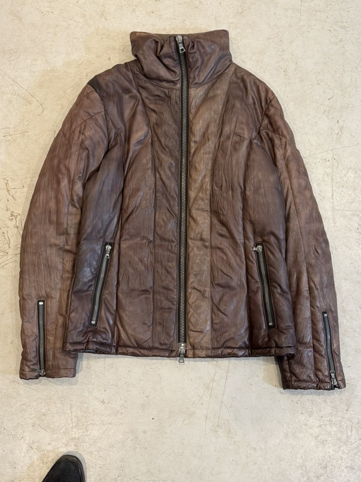 Isamu Katayama Backlash Isamu Katayama BACKLASH Sheep Leather Goose-Down Jacket Size US M / EU 48-50 / 2 - 1 Thumbnail