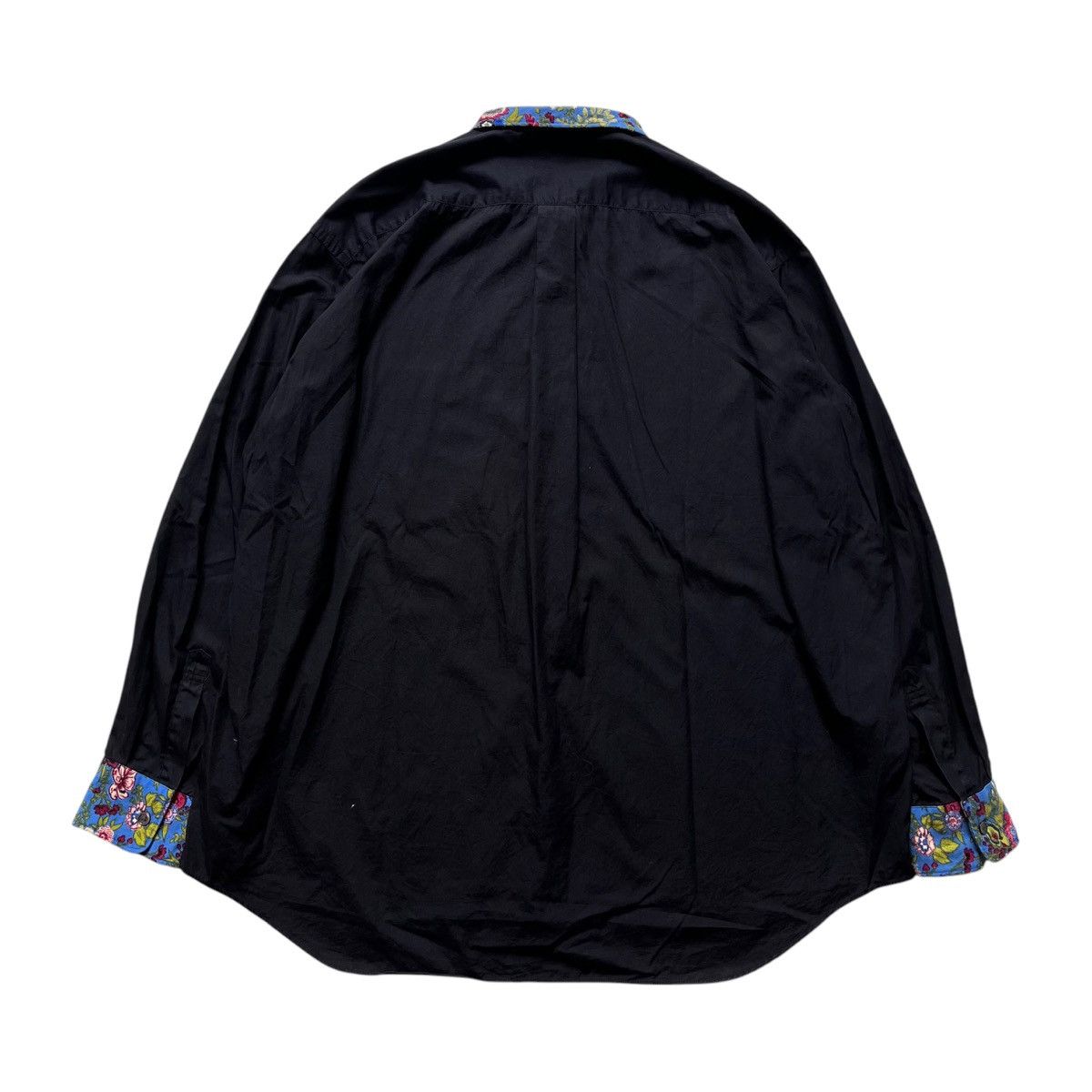 Comme des Garcons 1990s Junya Watanabe Comme des Garcons Black Flowers Shirt Size US L / EU 52-54 / 3 - 12 Thumbnail
