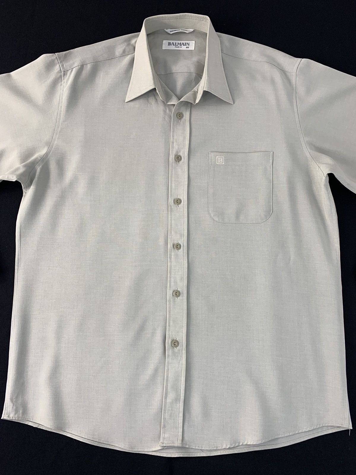 Balmain Hype Balmain Paris Simple Button Up Shirt Office Wear Design Size US XL / EU 56 / 4 - 3 Thumbnail