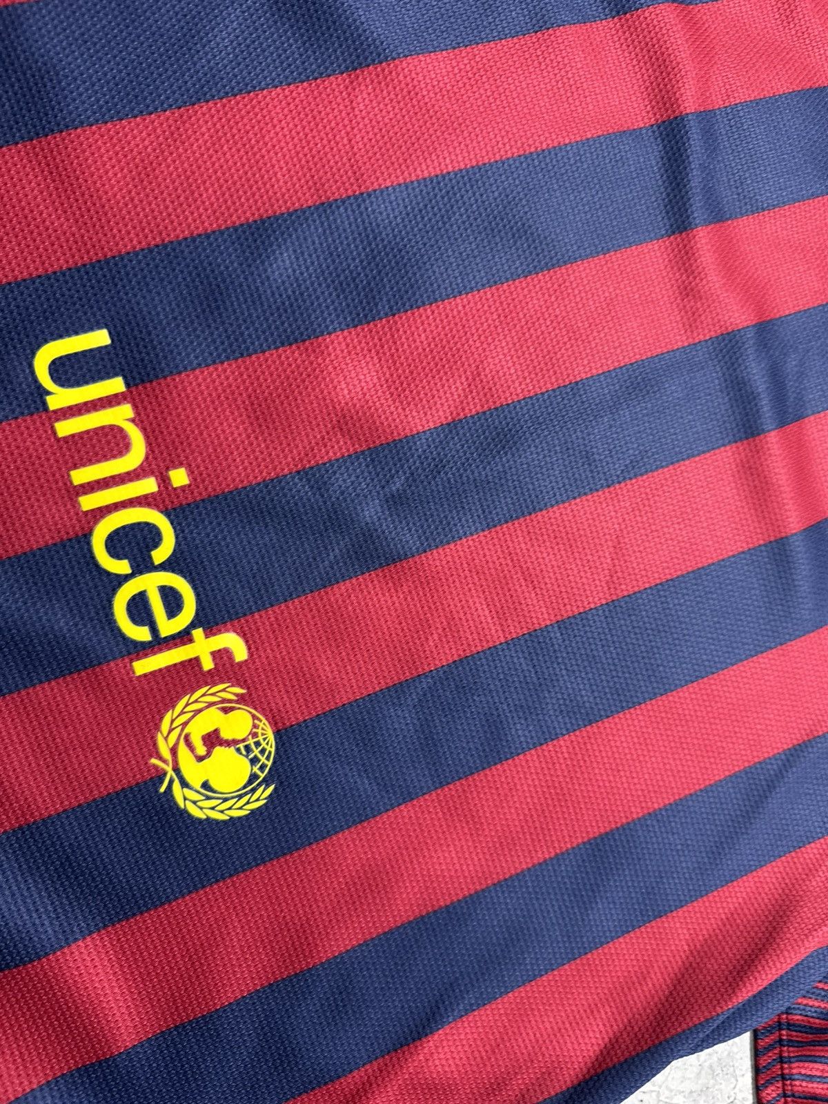 Nike Nike FC Barcelona 2013/2014 Vintage Soccer Jersey Drill Size US S / EU 44-46 / 1 - 13 Thumbnail