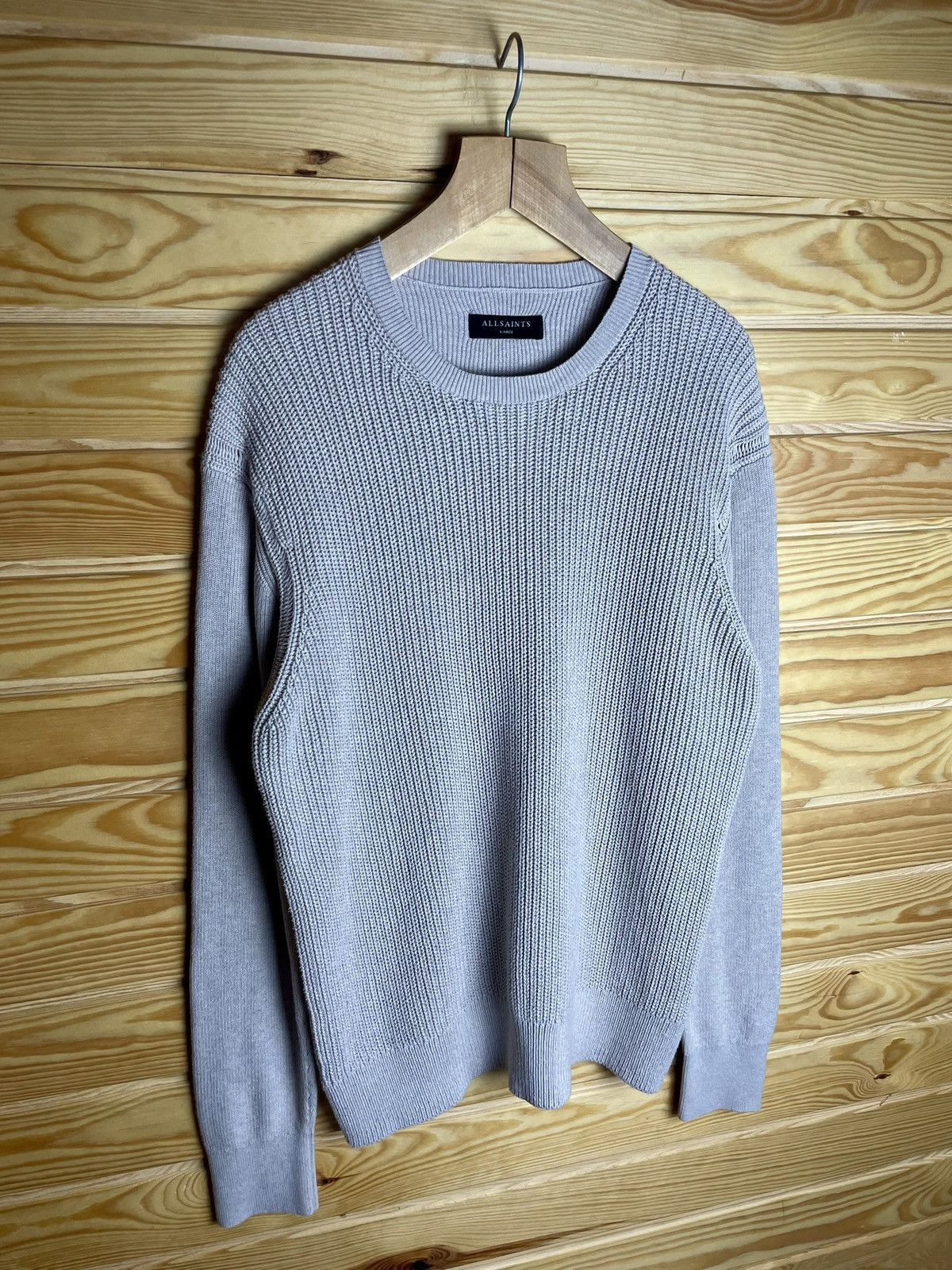 Allsaints × Designer All Saints Men Knit Sweater Avant Gard Y2K Size US L / EU 52-54 / 3 - 1 Thumbnail
