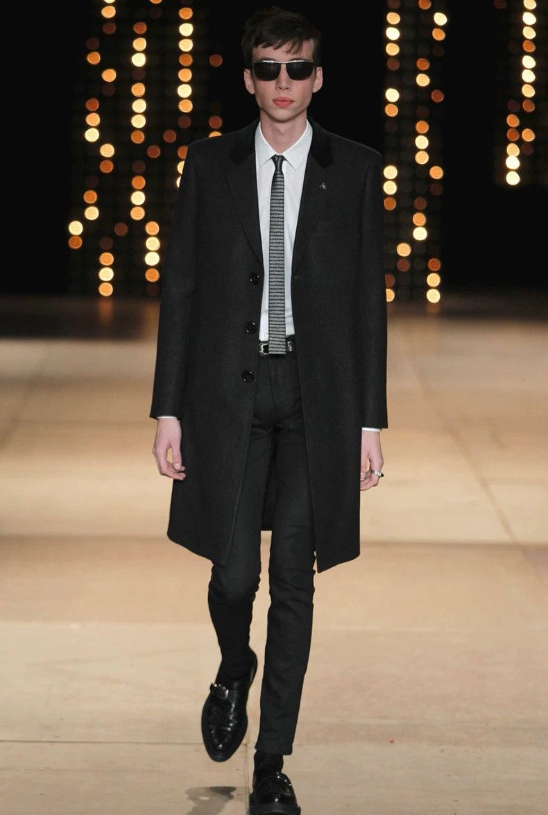 Saint Laurent Paris Saint Laurent Paris 2014FW gray wool velvet collar chestfi Size US M / EU 48-50 / 2 - 4 Thumbnail