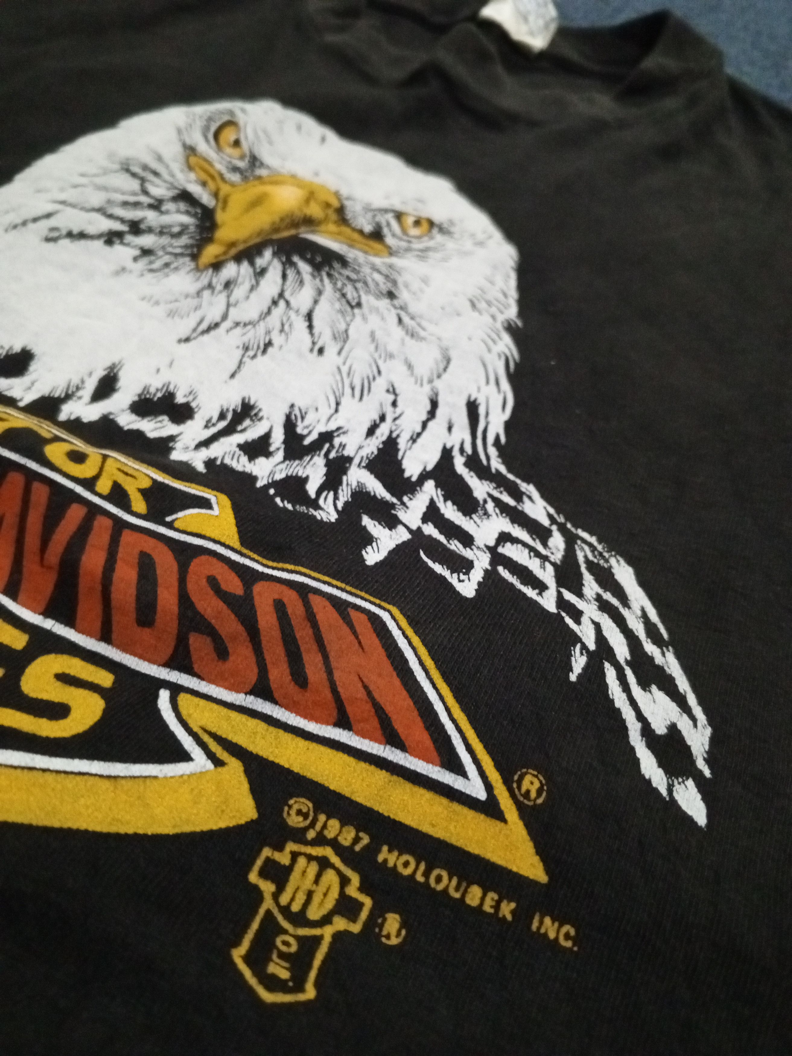Harley Davidson Rare VTG Harley Davidson Shirt Tag 1987 Size US M / EU 48-50 / 2 - 8 Thumbnail