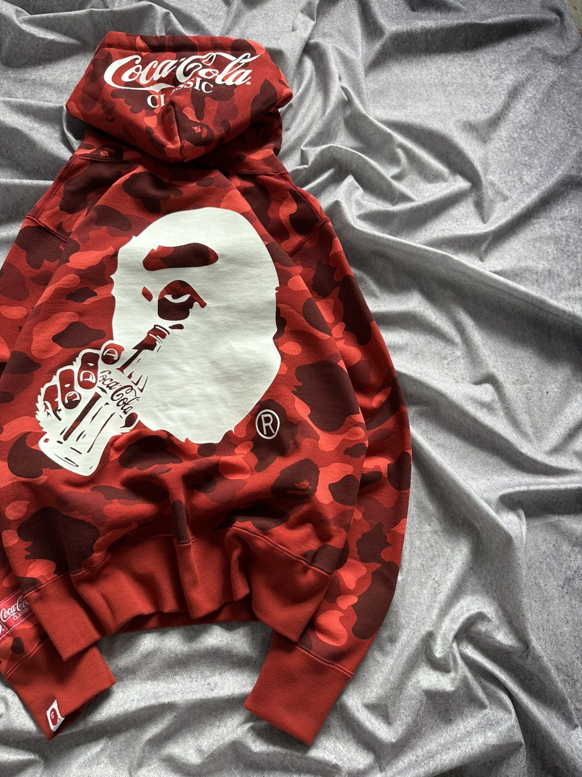 Bape Bape X Coco Cola Red Camo Hoodie Size US S / EU 44-46 / 1 - 2 Thumbnail