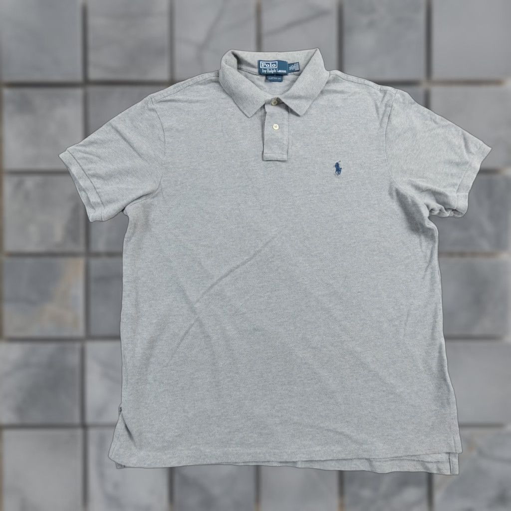 Polo Ralph Lauren Polo Ralph Lauren Shirt Mens XL Gray Short Sleeve Polo All Seasons Embroidered Logo Preppy Classic Fit Size US XL / EU 56 / 4 - 1 Thumbnail