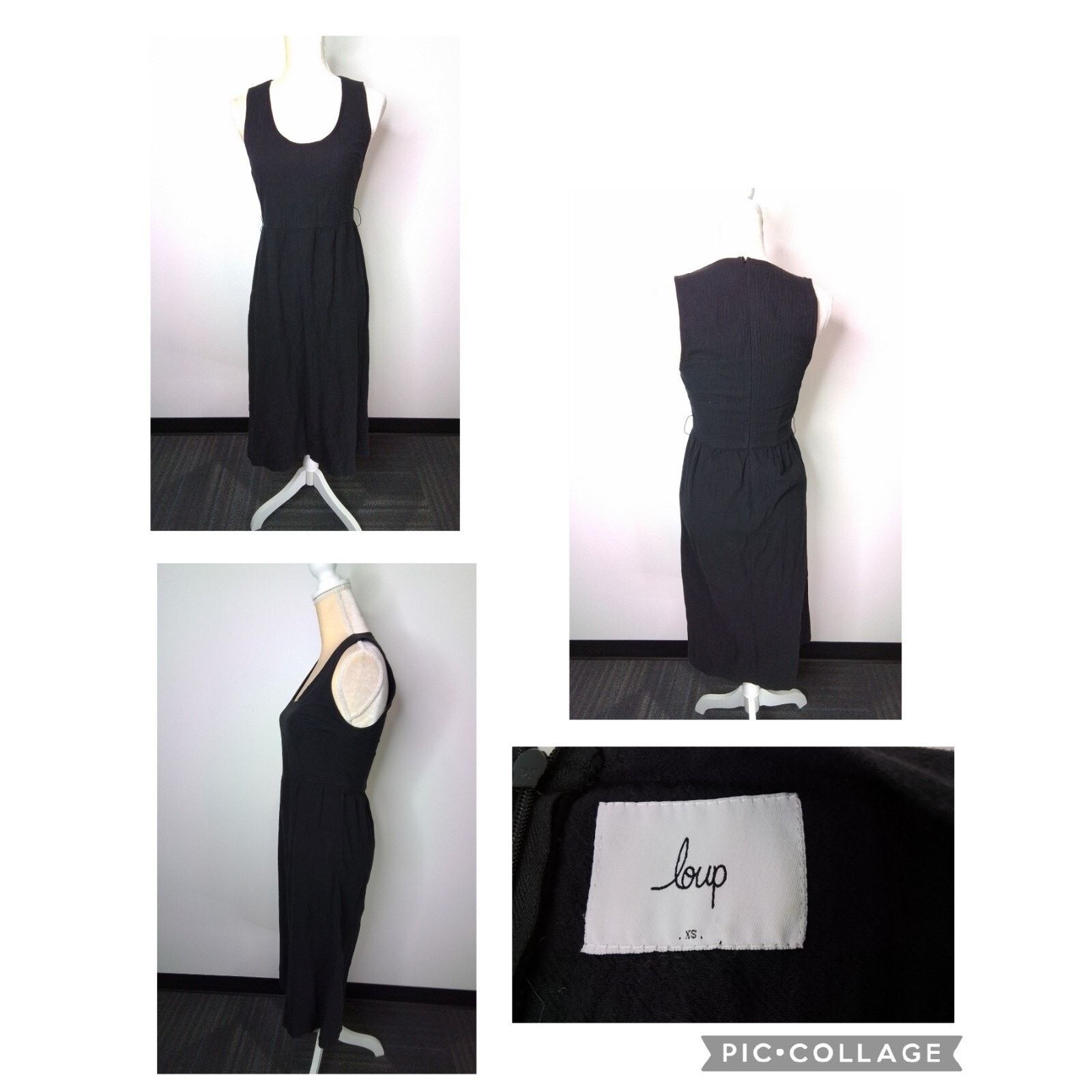 Other Loup Dress Women's XS Black 100% Cotton Made in NYC Size XS / US 0-2 / IT 36-38 - 1 Thumbnail