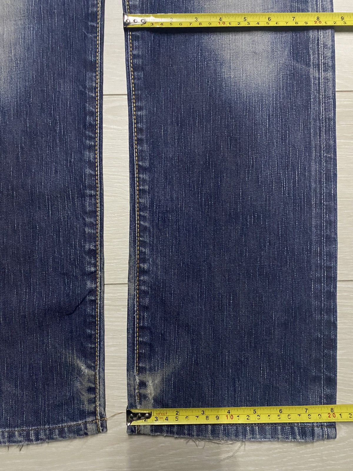 Junya Watanabe Vintage Edwin 503 Faded Wash Distressed Loose Jeans Size US 32 / EU 48 - 20 Thumbnail