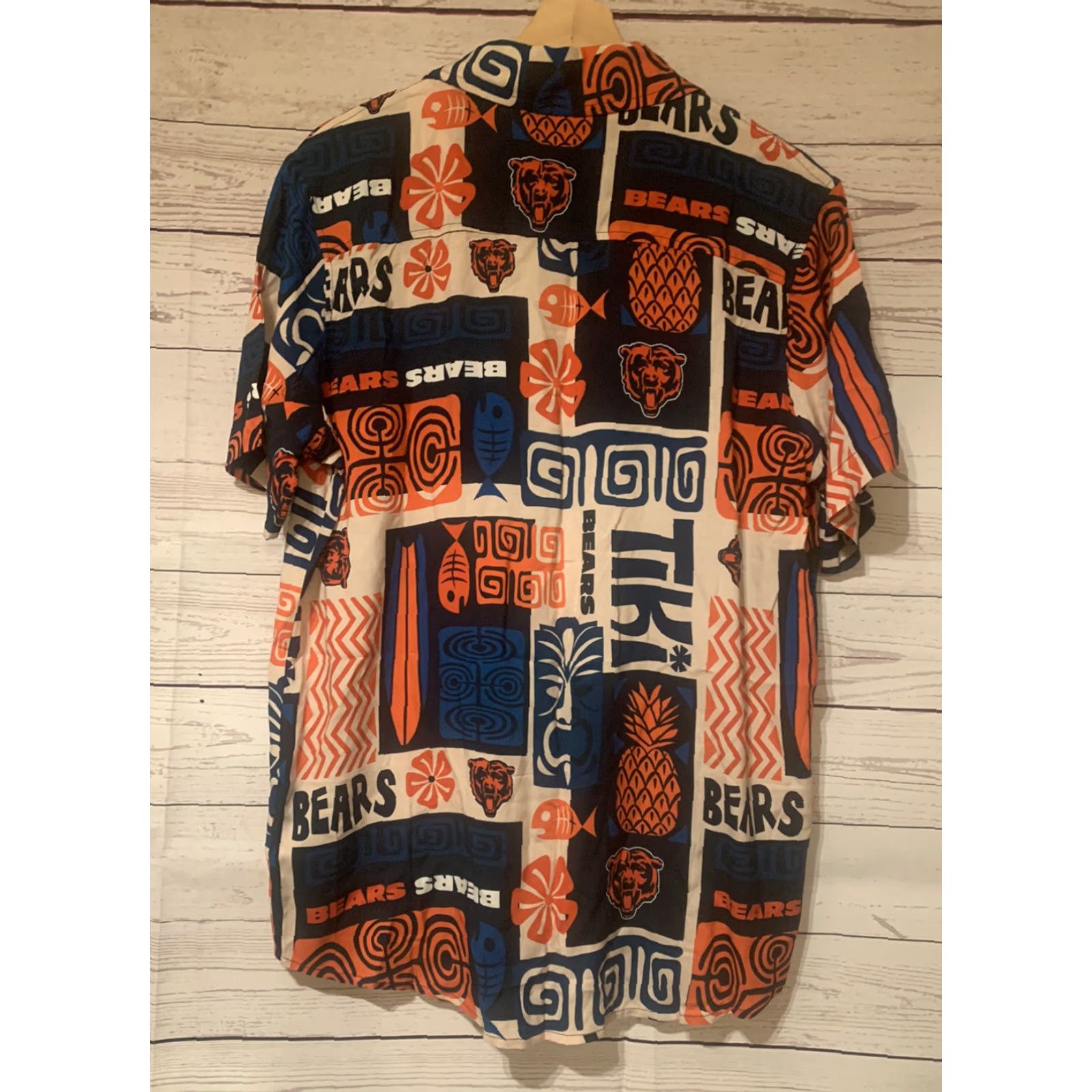 NFL VINTAGE Chicago Bears NFL Button-Up Shirt Hawaiian Viscose Short Sleeve Small Size US S / EU 44-46 / 1 - 2 Thumbnail