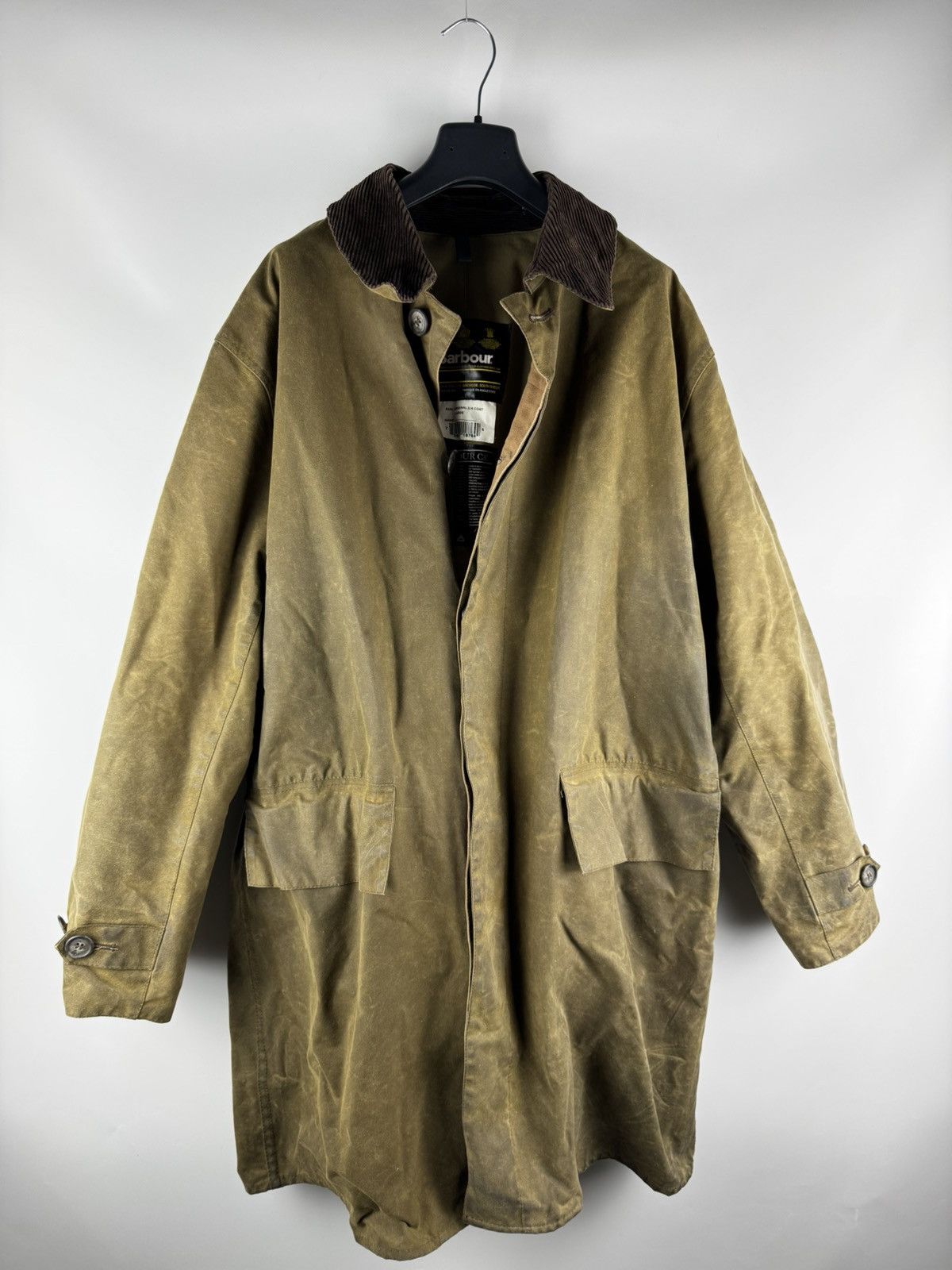 Barbour Vintage Barbour 3/4 Coat Wax A240 Oiled Jacket Size US L / EU 52-54 / 3 - 1 Thumbnail