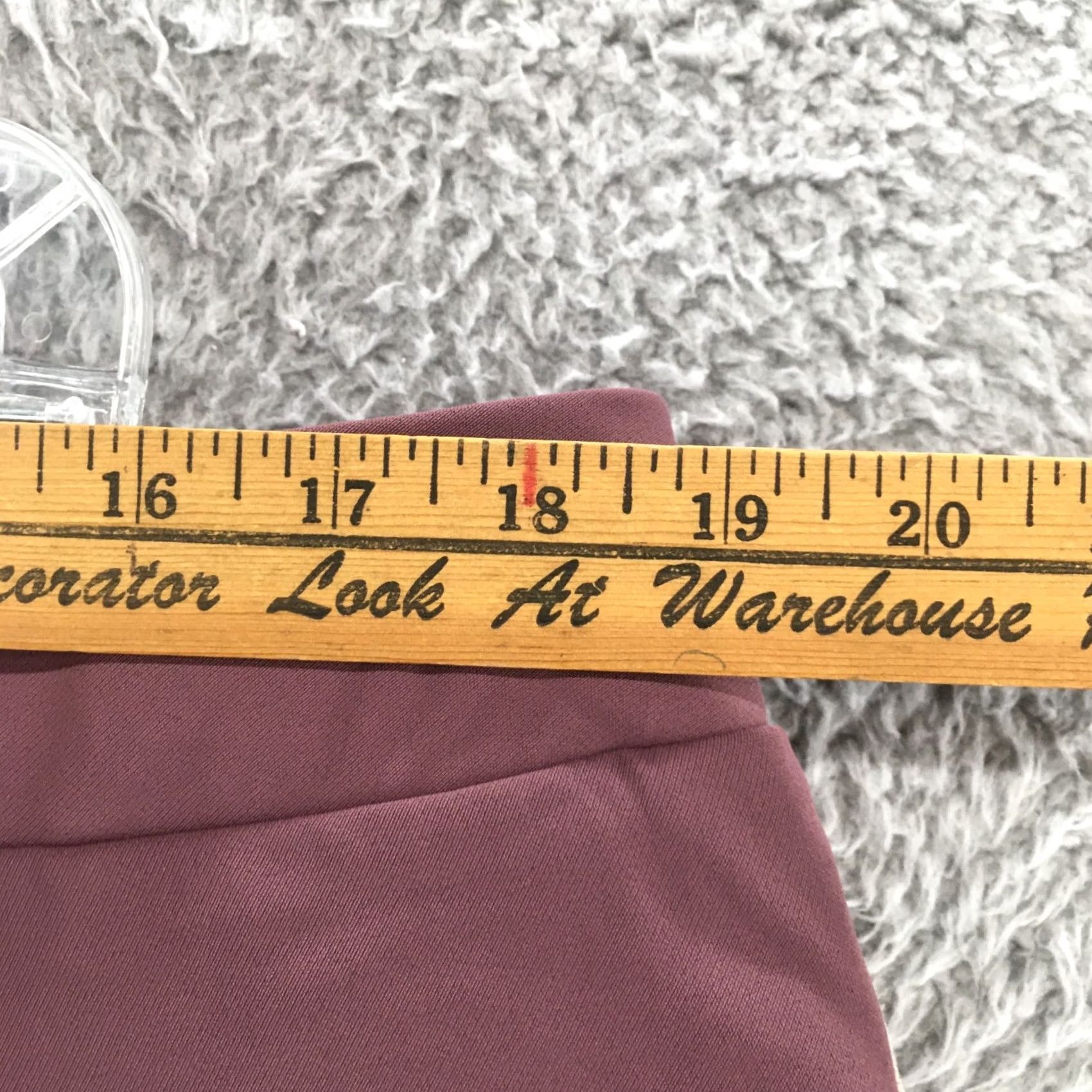 Vintage A New Day Pants Cropped Womens XXL Purple High Rise Pleated Front NEW Size 40" / US 18 - 3 Thumbnail