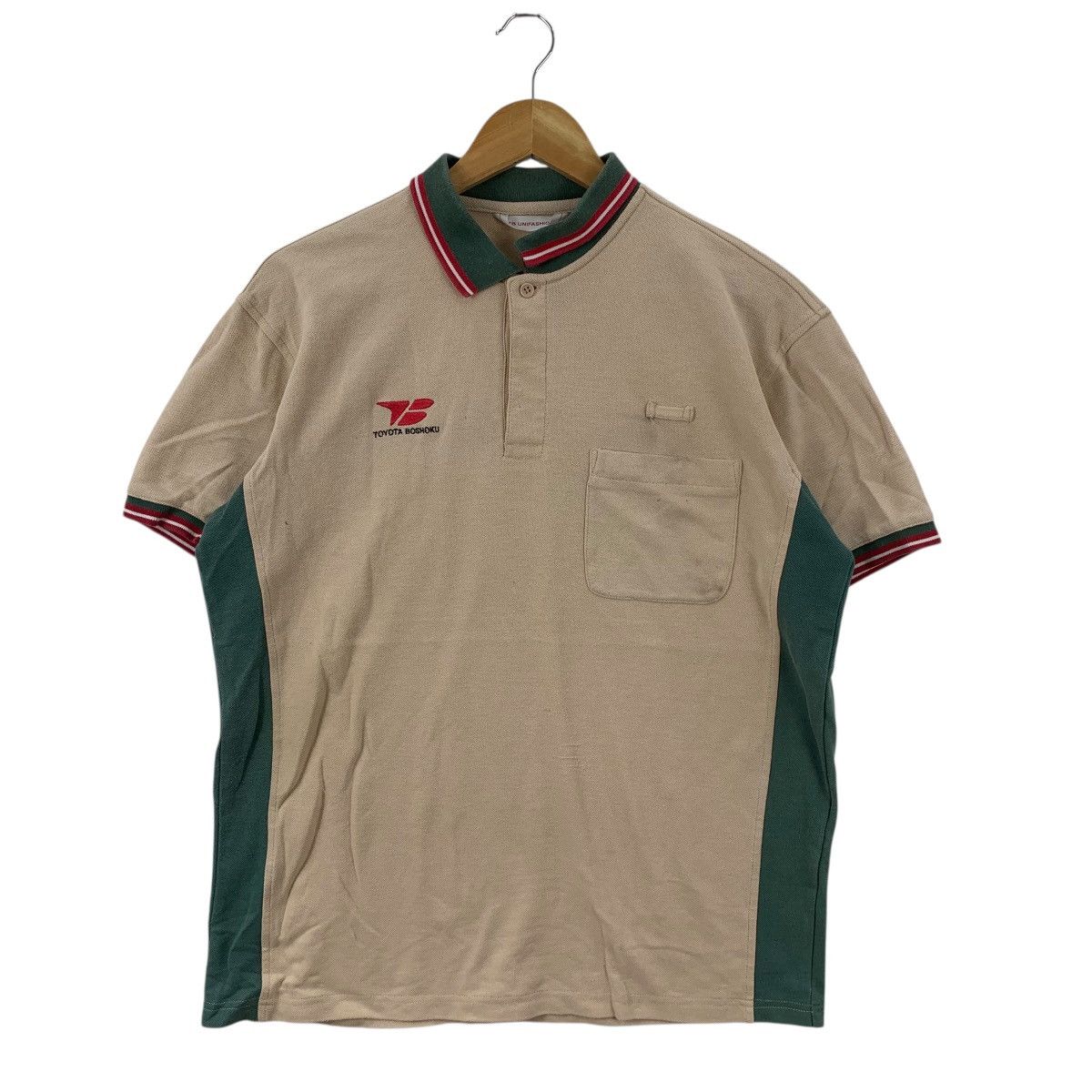 Vintage Vintage TOYOTA BOSHOKU ENGINEER Automotive Polo Tee Shirt Size US L / EU 52-54 / 3 - 5 Thumbnail