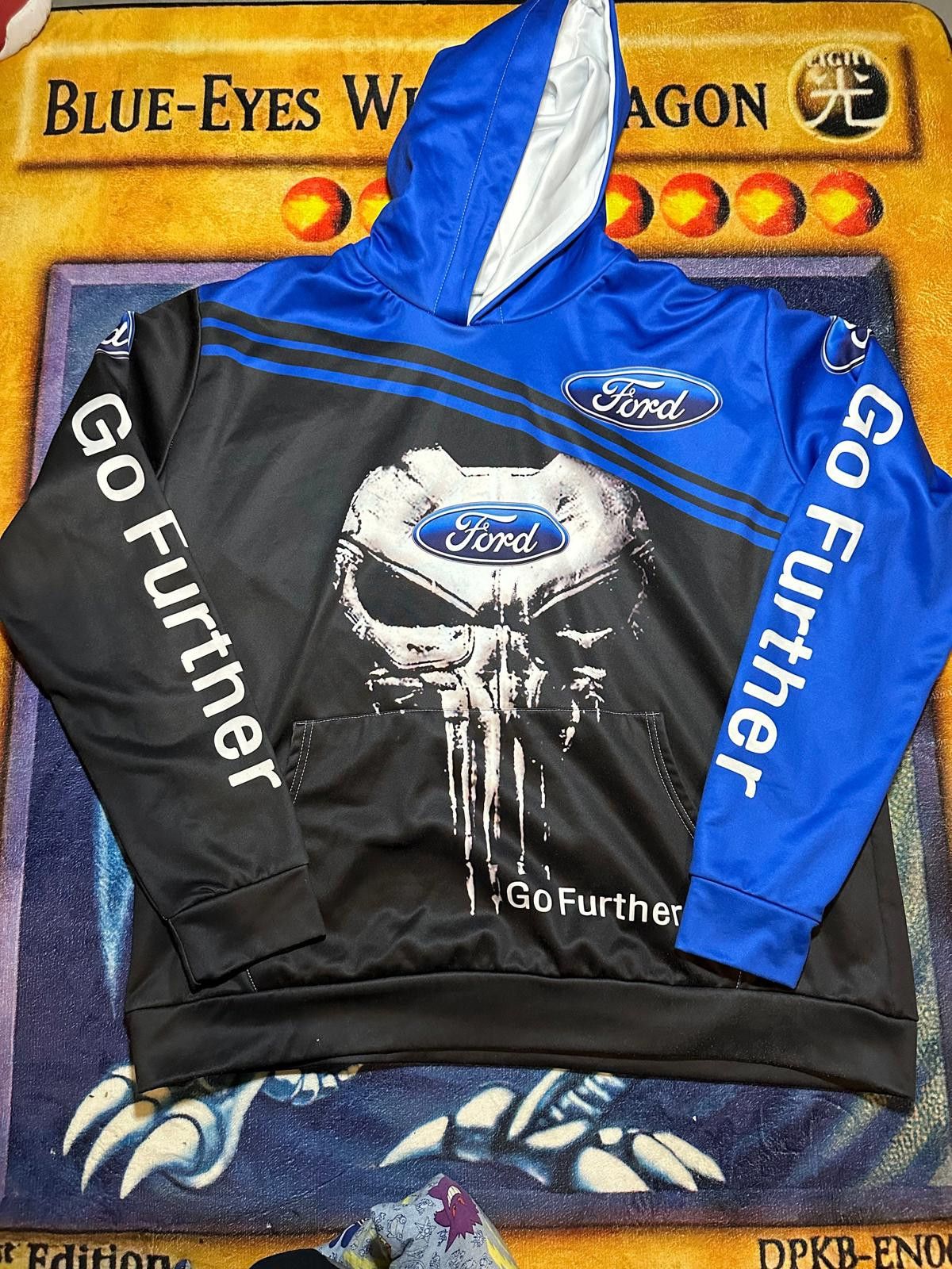 Ford Vintage Ford Go Further Graphic Men's Hoodie Size ONE SIZE - 5 Thumbnail