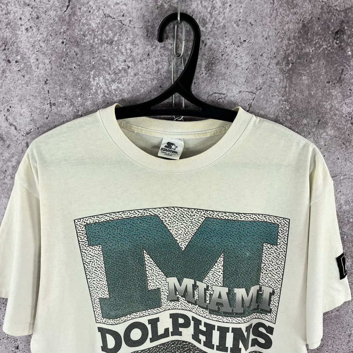 NFL × Starter × Vintage Vintage 90’s Starter Miami Dolphins T-Shirt Rare Streatwear Size US L / EU 52-54 / 3 - 2 Thumbnail