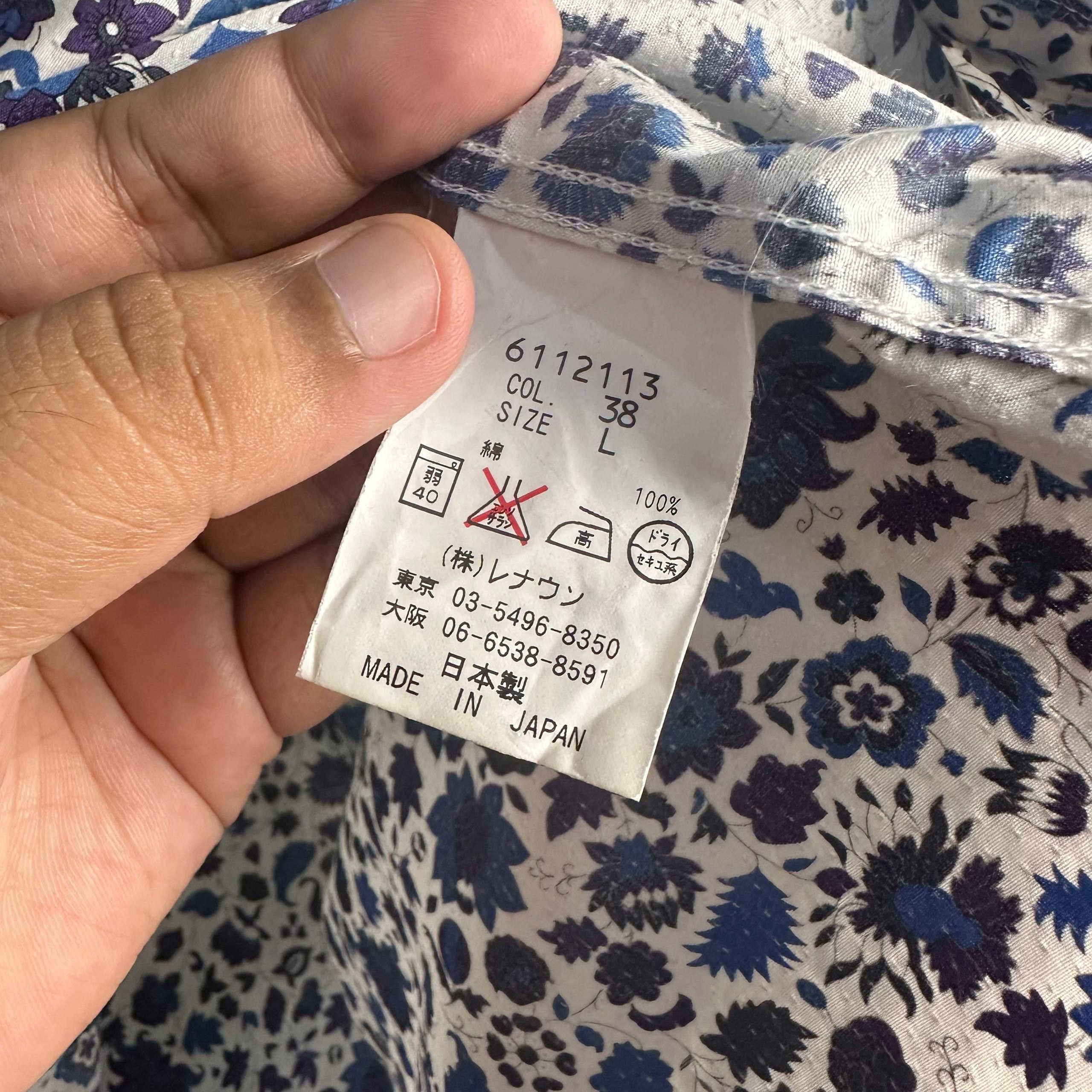Japanese Brand Japanese Patterned Pearl Snap Button Shirt Made in Japan Size US L / EU 52-54 / 3 - 5 Thumbnail