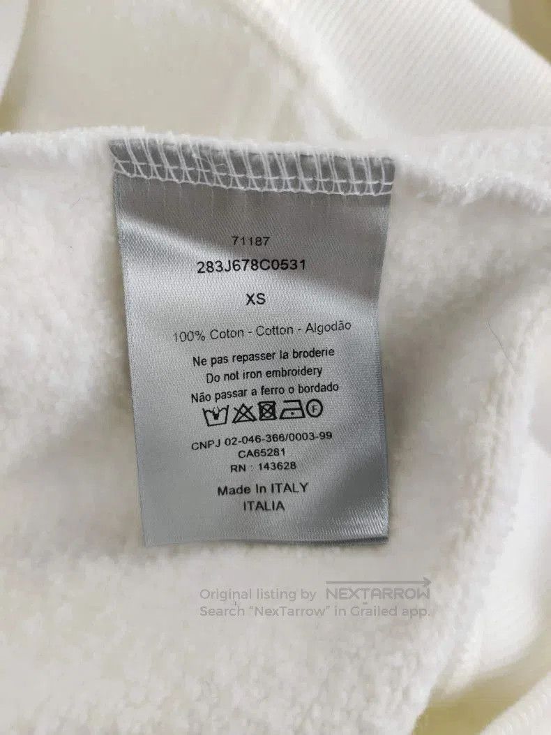 Dior Dior Collaborative White Embroidered Hoodie. Size US XS / EU 42 / 0 - 4 Thumbnail