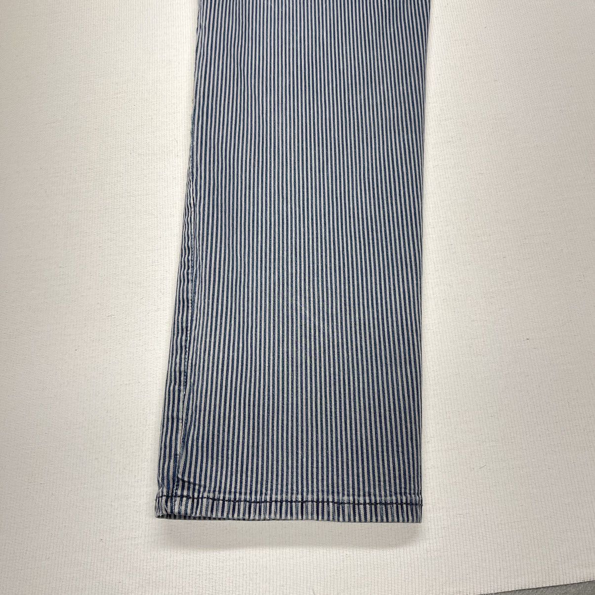 Vince Vince Pants Blue Striped Slim Casual Dress Made In USA Size 30" / US 8 / IT 44 - 17 Thumbnail