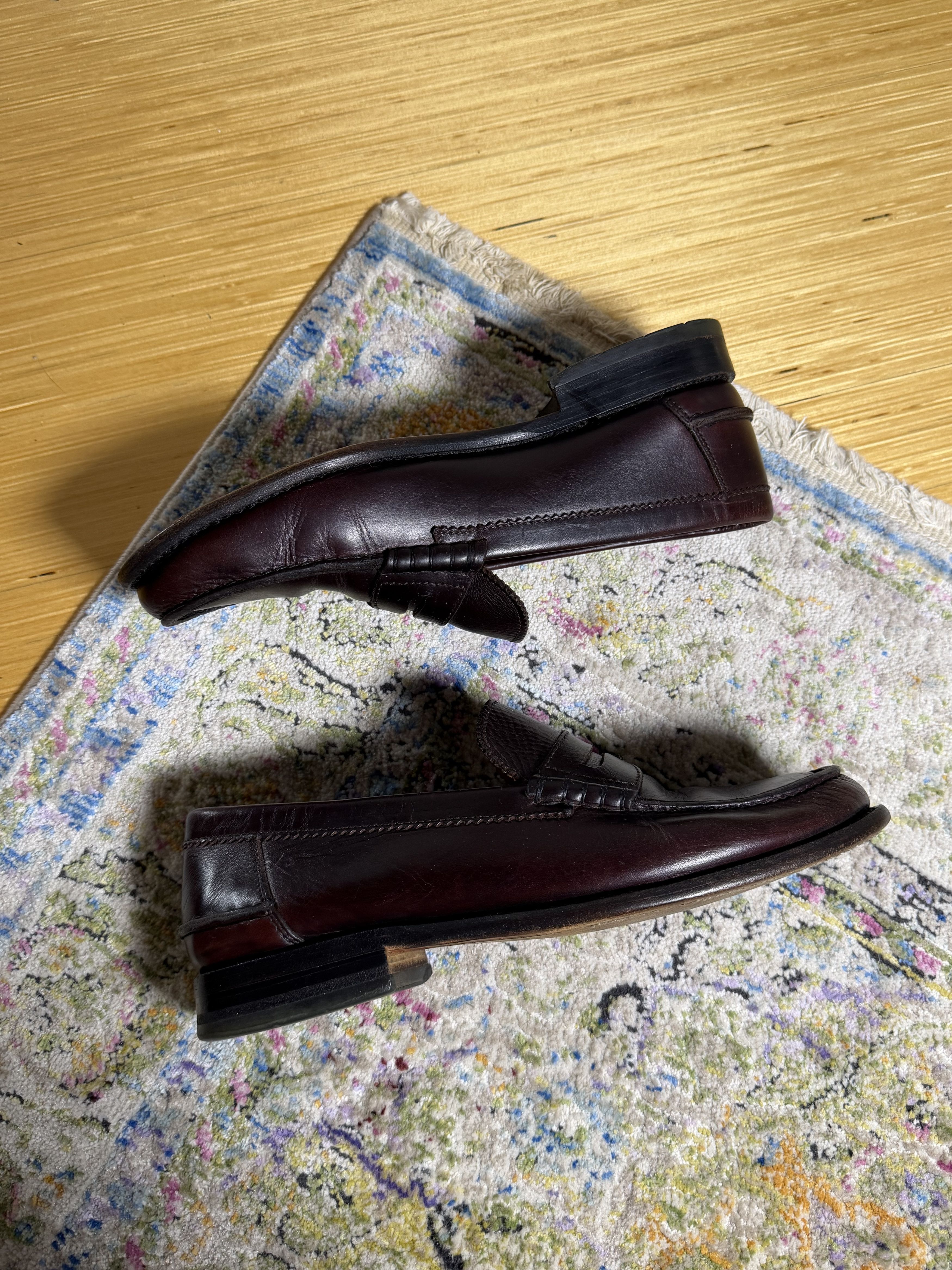 Floris van Bommel Floris van Bommel Bordeaux Leather Loafers Passa 01.01 Size US 10.5 / EU 43-44 - 4 Thumbnail