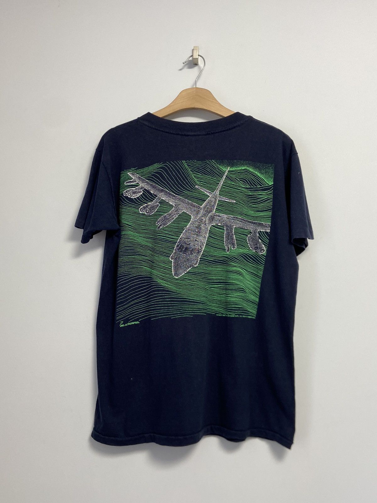 Blackbird × Champion × Vintage Vintage 80s Blackbird Fighter Jet Tee Size US L / EU 52-54 / 3 - 8 Thumbnail