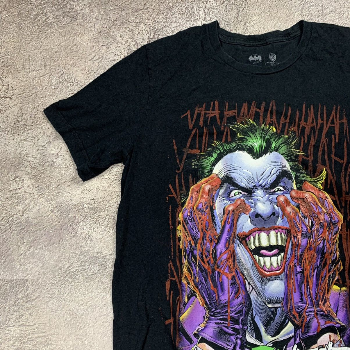 Vintage Vintage 90s Y2K Graphic Tee Joker Skull Grunge Punk Washed L Size US L / EU 52-54 / 3 - 3 Thumbnail