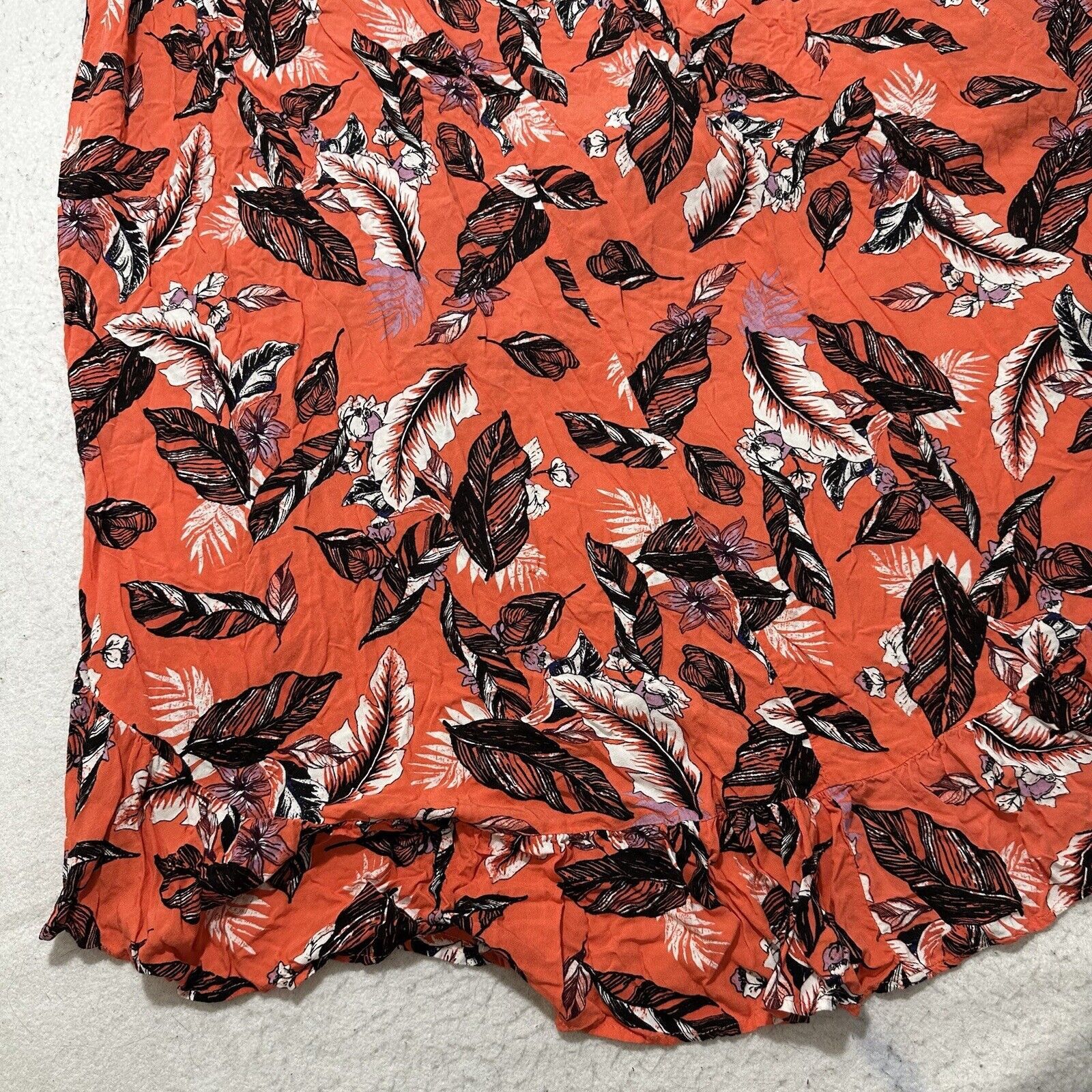 Other Xhilaration 1X Coral Pink Orange Floral High Low Dress Size XL / US 12-14 / IT 48-50 - 11 Thumbnail
