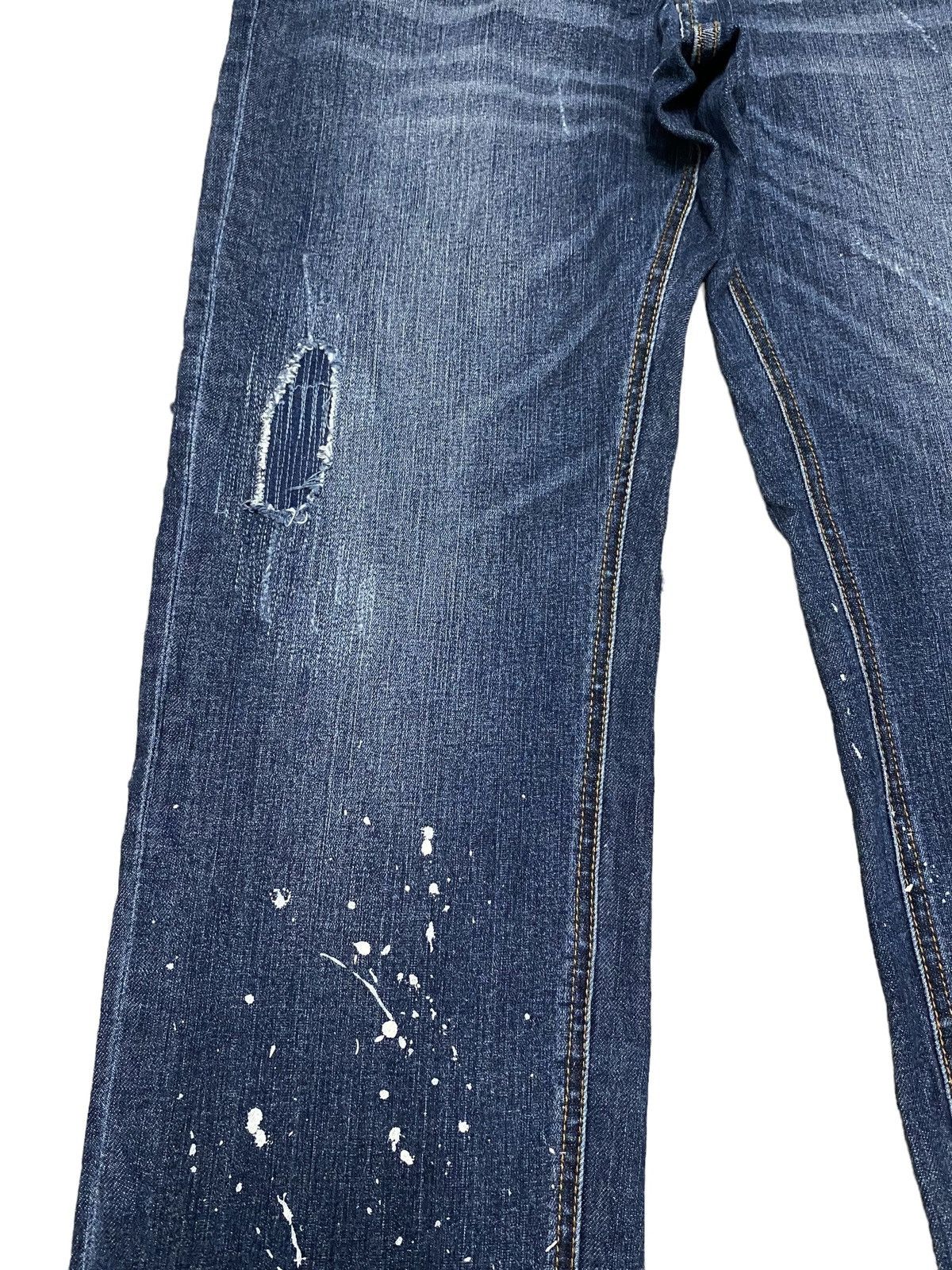 Japanese Brand Nesta painted distressed jeans Size US 32 / EU 48 - 6 Thumbnail