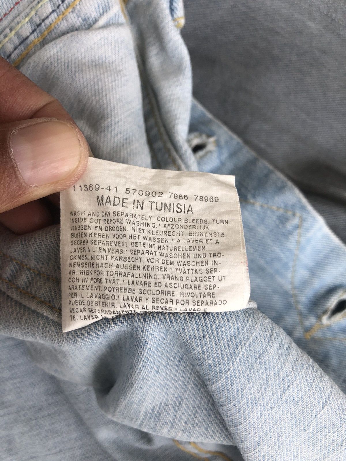 Lee Lee 101J Waxed Denim Jacket Distressed Jeans Size US L / EU 52-54 / 3 - 15 Thumbnail