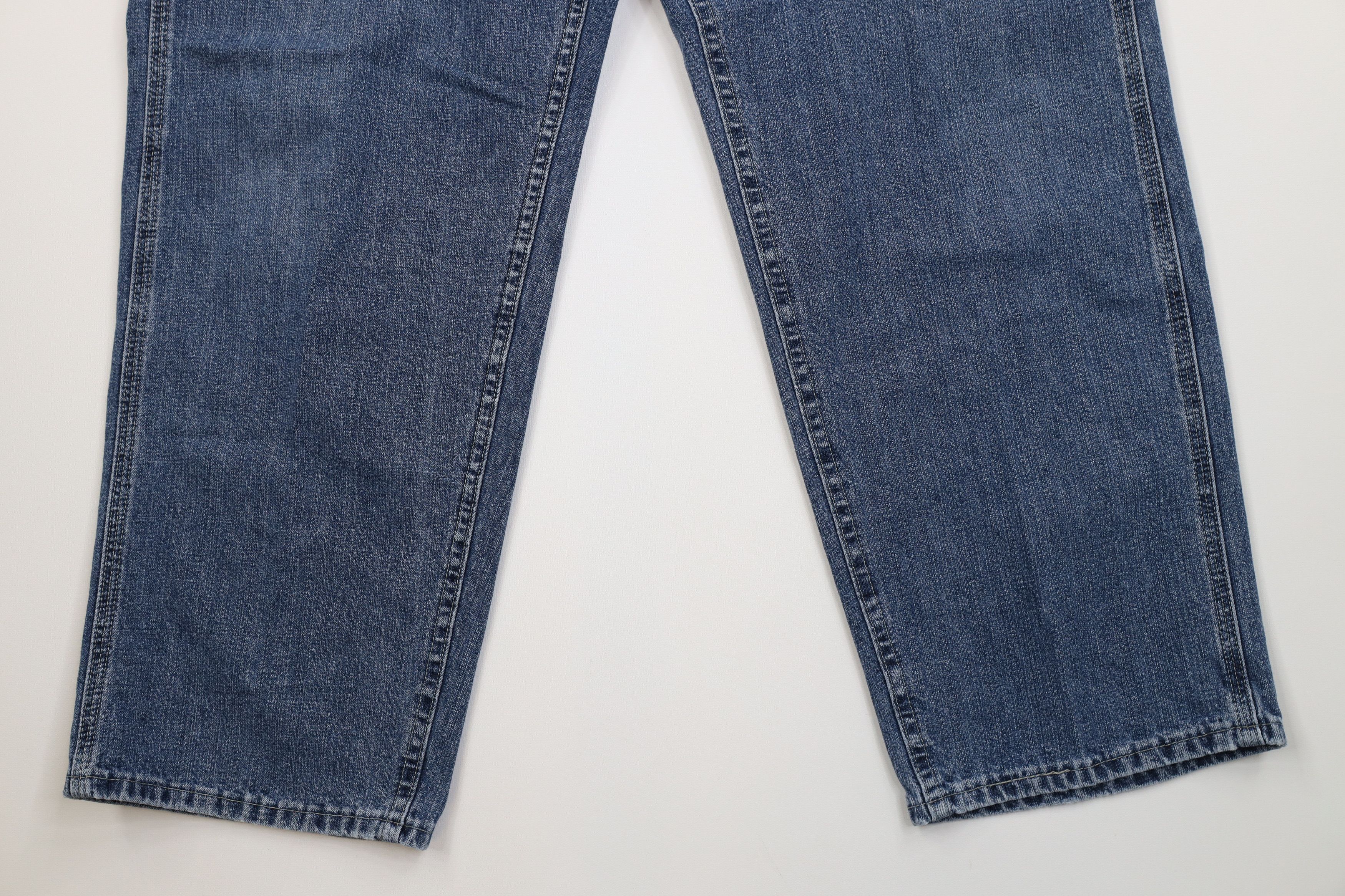 Lee Vintage Lee Wide Leg Dungaree Denim Jeans Blue Cotton Size US 32 / EU 48 - 4 Thumbnail