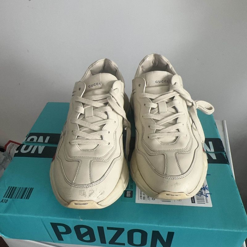 Gucci Gucci Rhyton Logo Daddy Sneakers in Ivory White - Size US 9.5 / EU 42-43 - 2 Thumbnail