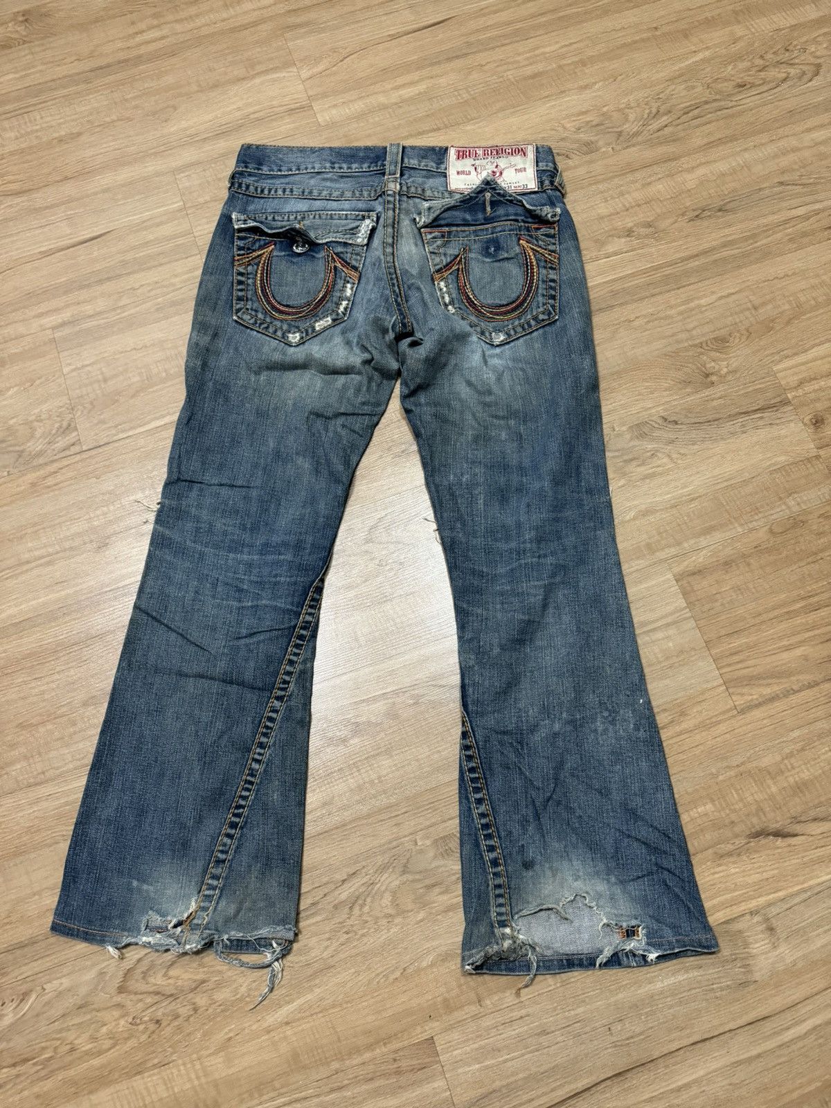 True Religion VINTAGE TRUE RELIGION FLARE JEANS Size US 35 - 8 Thumbnail