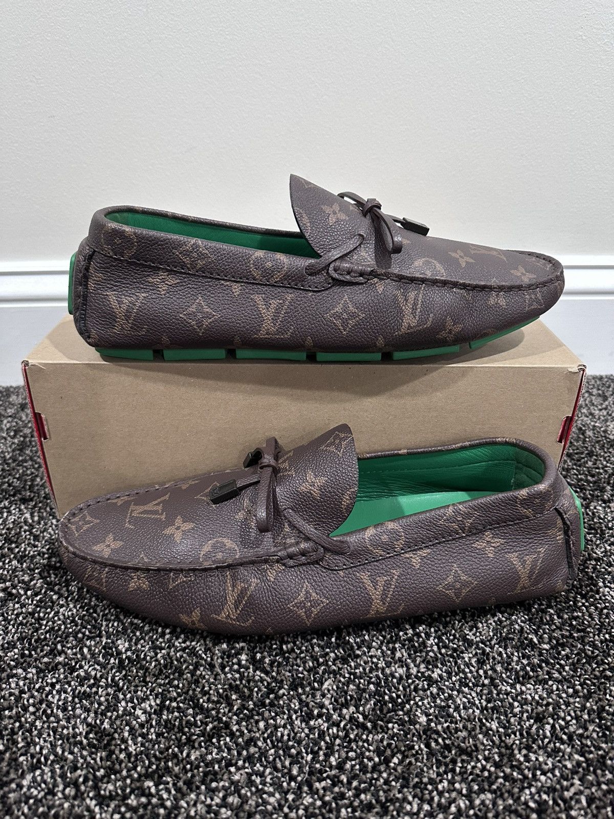 Louis Vuitton Louis Vuitton Virgil Brown Monogram Laced Driver Loafers Size US 8.5 / EU 41-42 - 11 Thumbnail