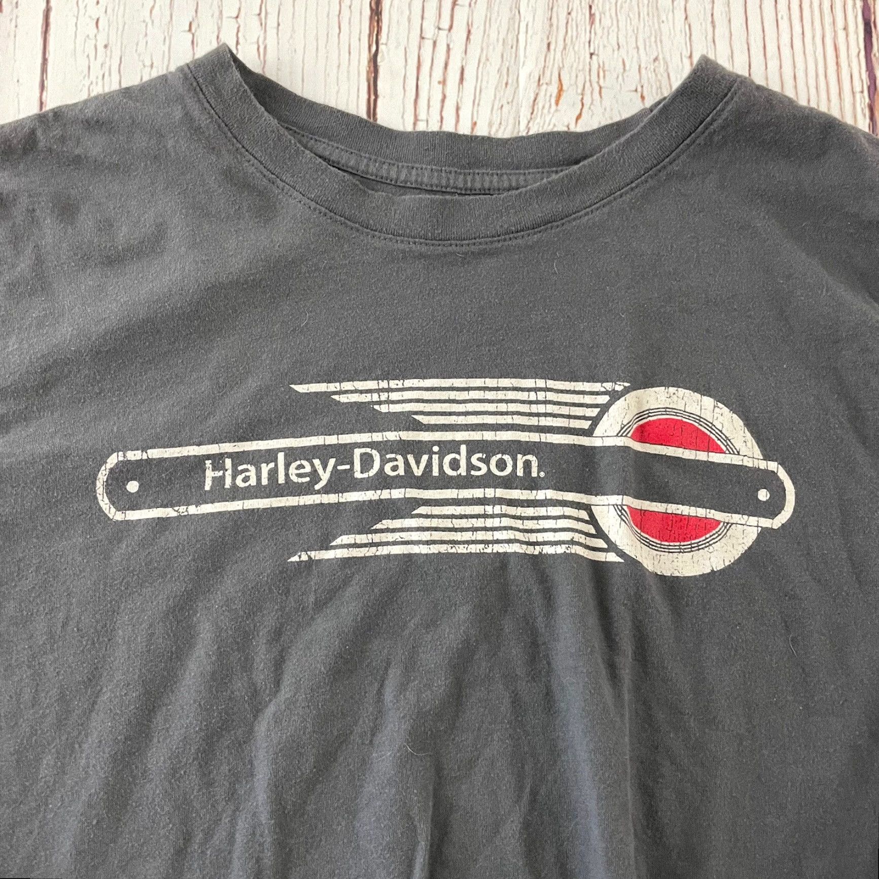 Harley Davidson VINTAGE Harley-Davidson Long Sleeve T-Shirt Women's XL Gray Size XL / US 12-14 / IT 48-50 - 2 Thumbnail