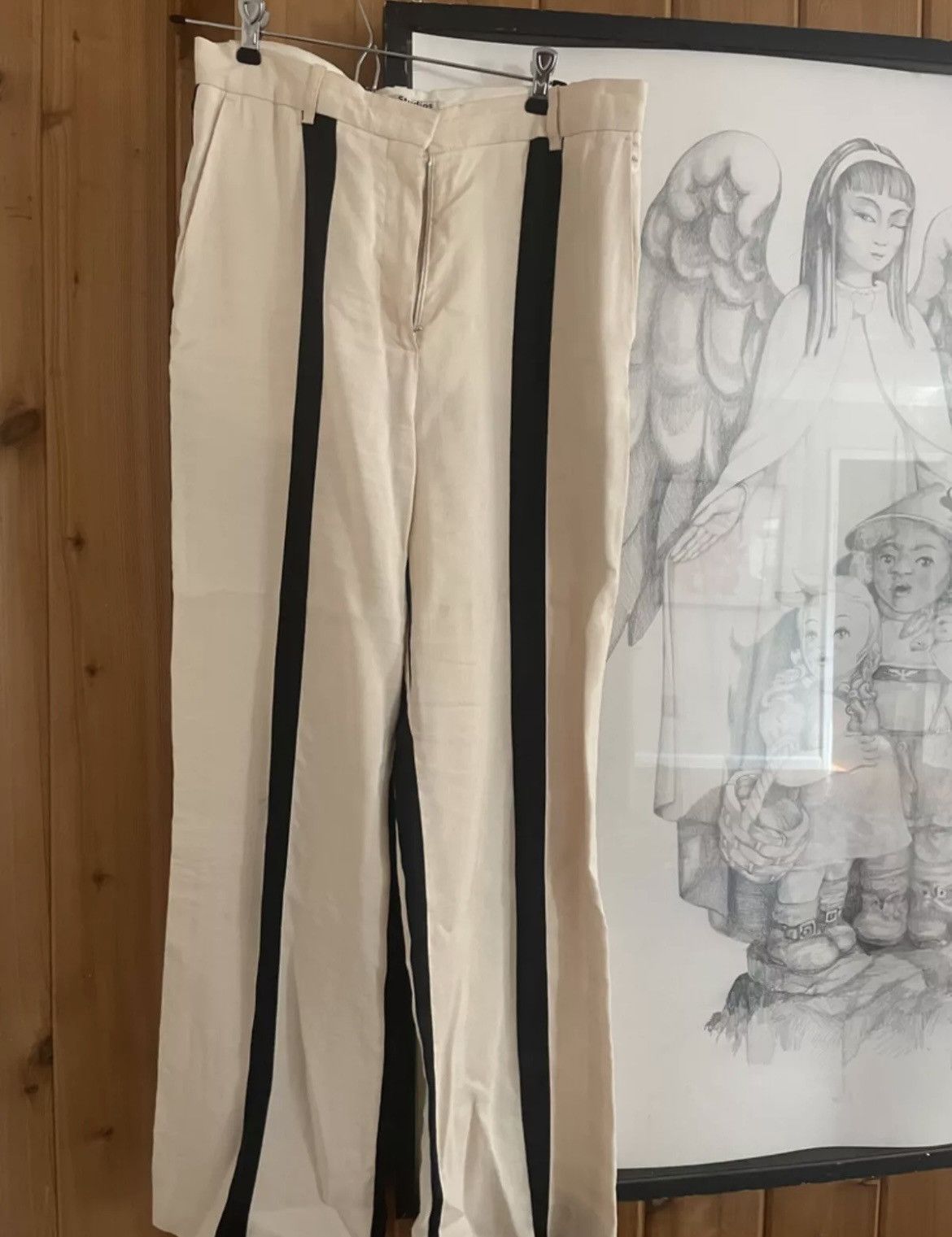 Acne Studios Acne studios dress pants striped black and white Size 38" / US 16 / IT 52 - 1 Thumbnail