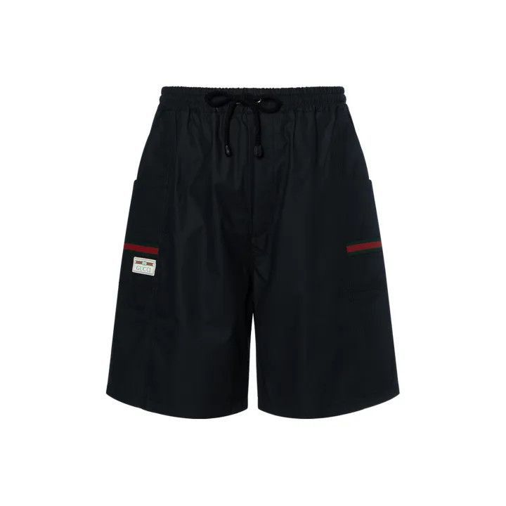 Gucci Gucci Logo Label Black Casual Shorts-2507 Size US 44 / EU 60 - 1 Thumbnail