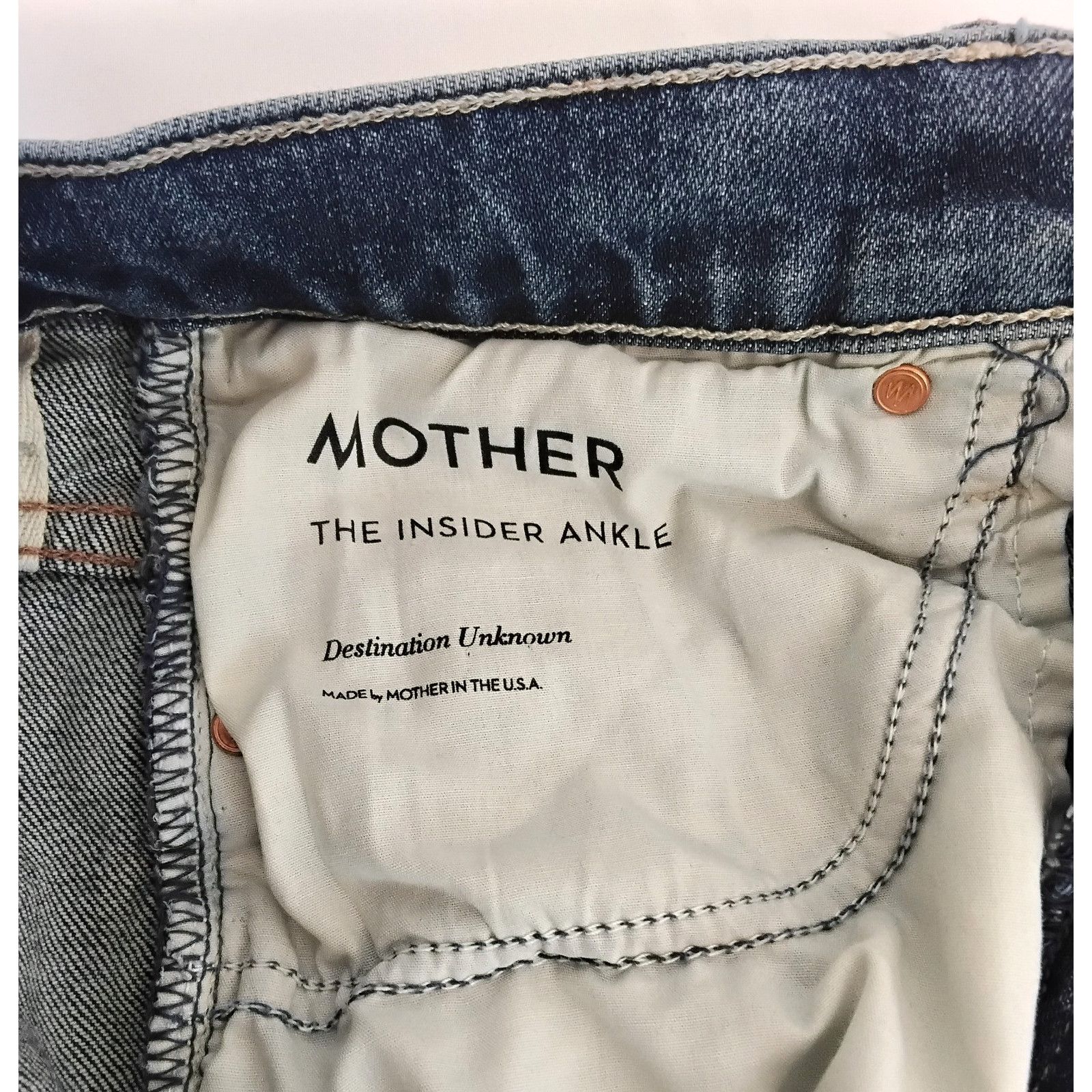 MOTHER Mother The Insider Ankle Jeans Women's Size 27 Medium Wash Size 27" / US 4 / IT 40 - 6 Thumbnail