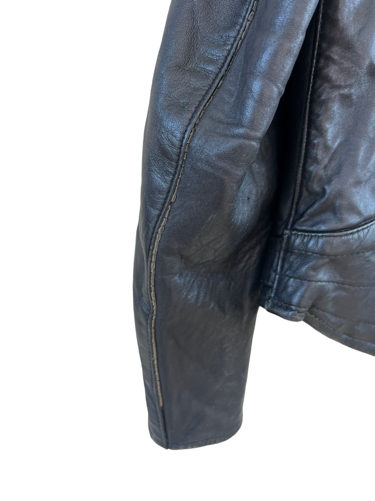 Vintage Vintage 70s Mascot England Black Leather Rider Jacket Racer Size US L / EU 52-54 / 3 - 20 Thumbnail