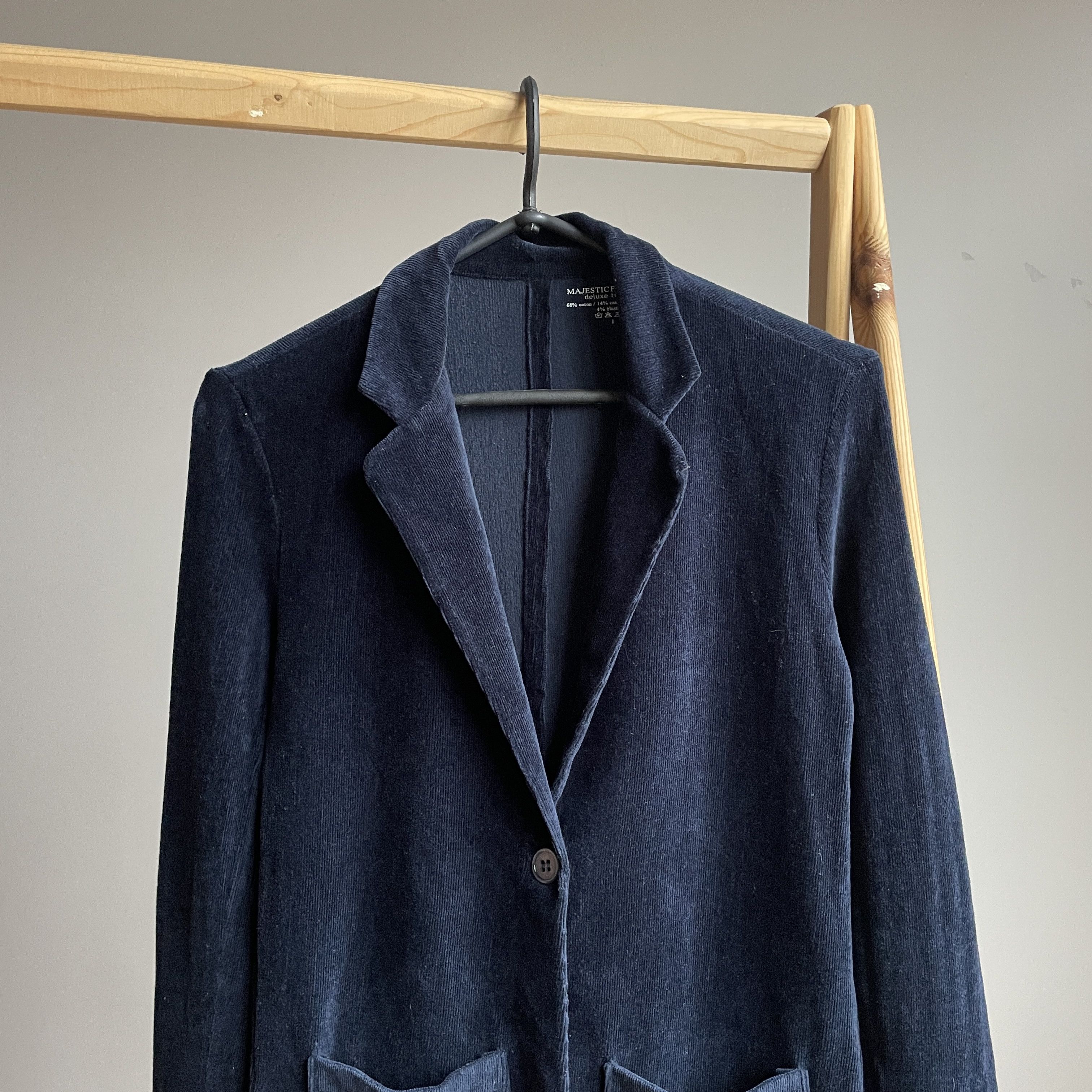 MAJESTIC FILATURES Majestic Filatures Cotton Cashmere Silk Corduroy Blazer Size S / US 4 / IT 40 - 4 Thumbnail