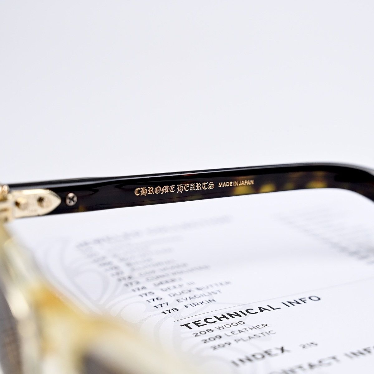 Chrome Hearts CHROME HEARTS SMOKE SHOW PALE ALE - DARK TORTOISE SUNGLASSES Size ONE SIZE - 4 Thumbnail