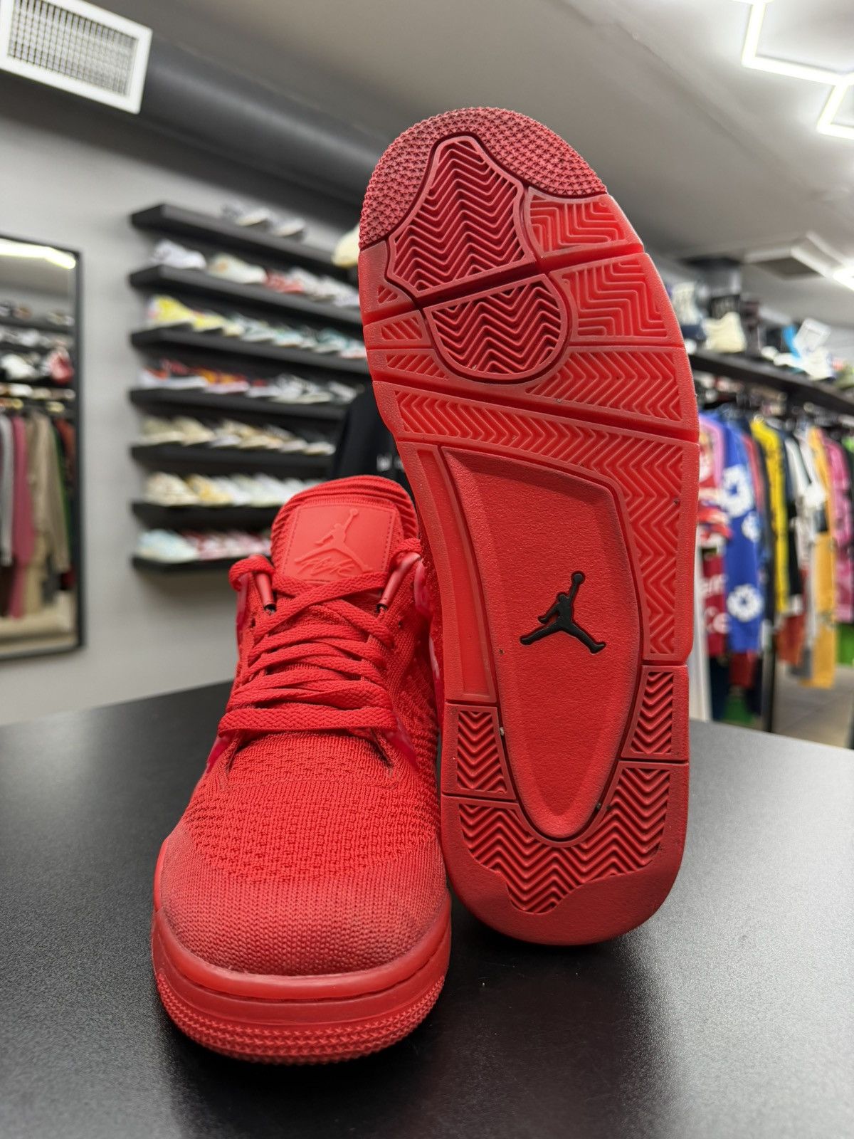Jordan Brand Size 11.5 - Jordan 4 Retro Flyknit Red Size US 11.5 / EU 44-45 - 9 Thumbnail