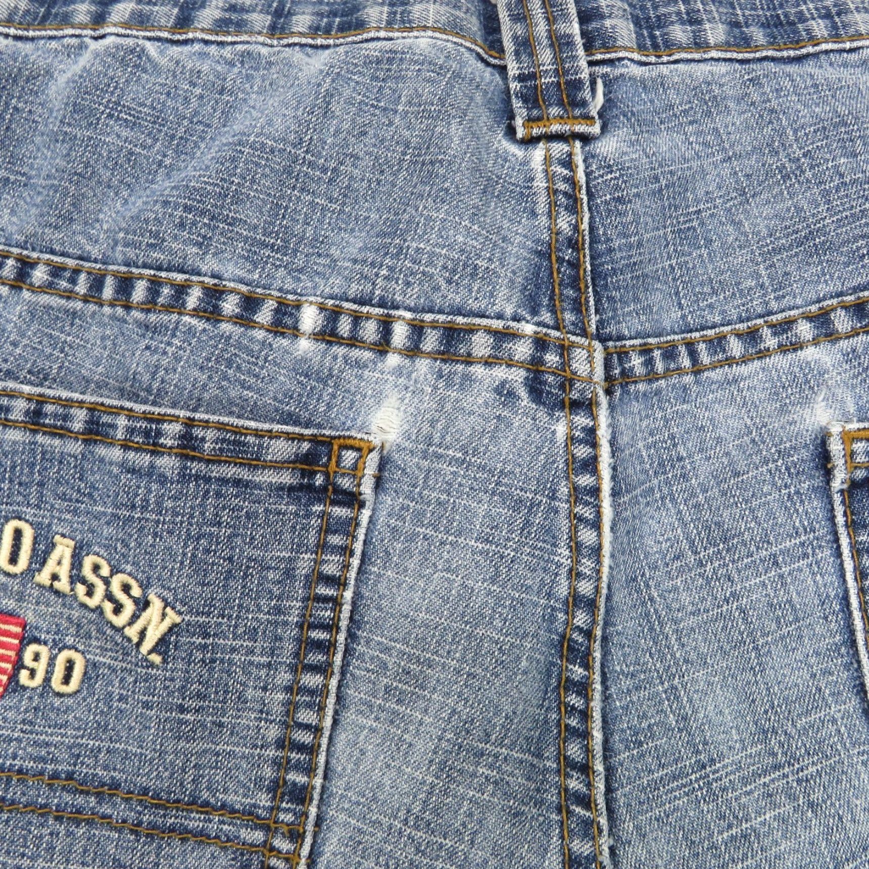 Vintage VTG US Polo Assn Jeans Mens 34x30 Baggy Y2K Carpenter Skater Grunge Pipes Flag Jeans Denim 5-Pocket Relaxed Regular Blue USA 90s Mens Size US S / EU 44-46 / 1 - 5 Thumbnail