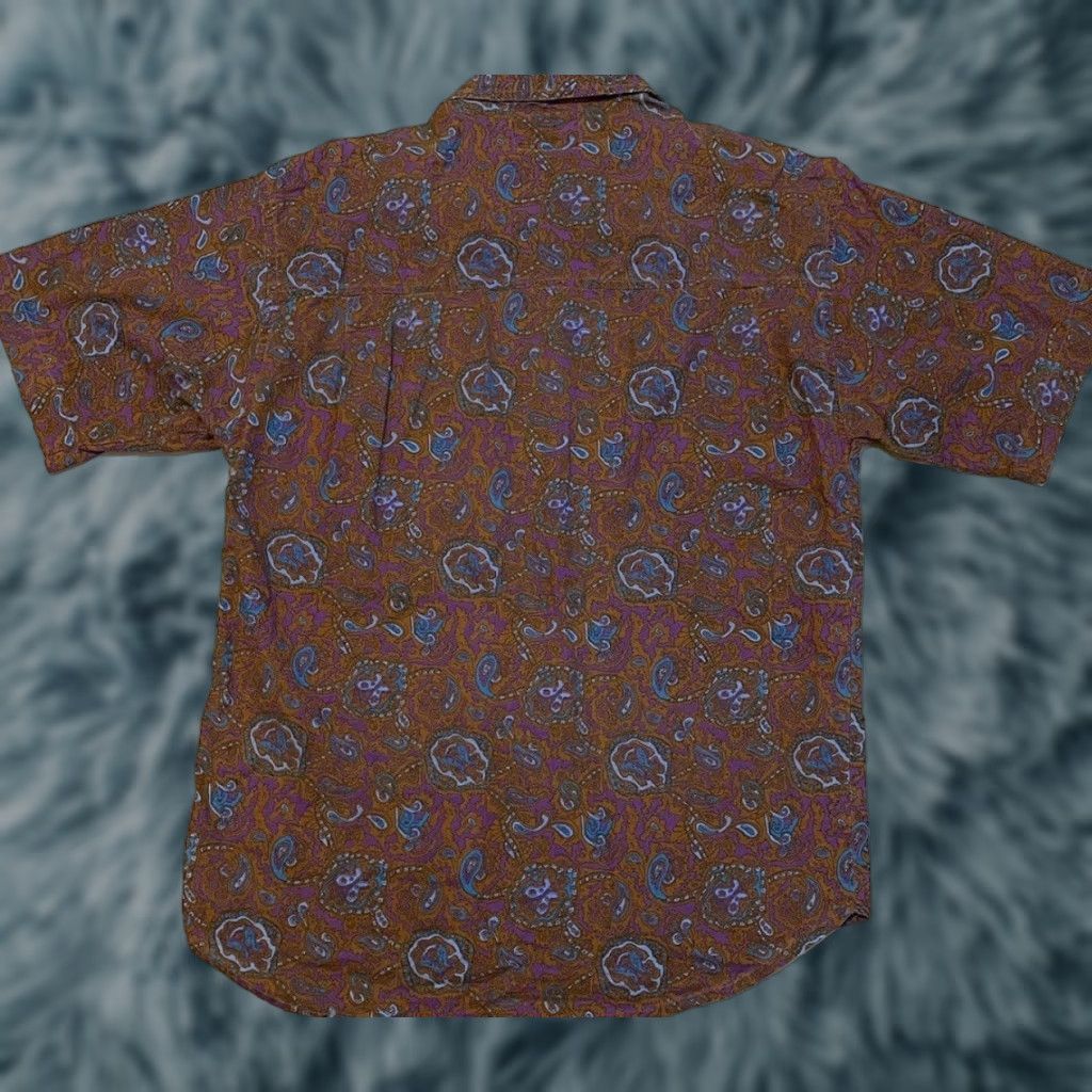 Vintage VINTAGE 90s Paisley Abstract Art Button Up Shirt S Grunge Vaporwave Surf Skate AOP Mens Purple Short Sleeve Size US S / EU 44-46 / 1 - 1 Thumbnail