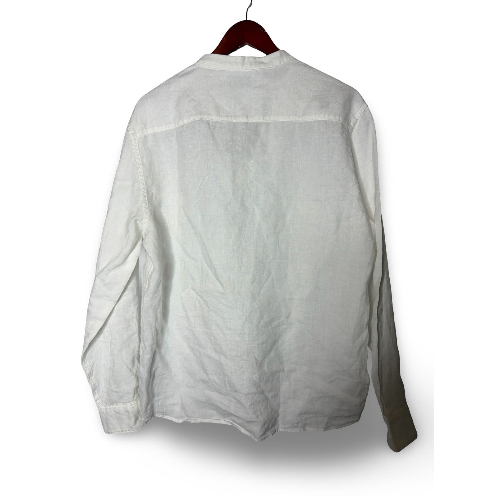 Mr P. Mr. P white linen half button tunic Hanley top sz M Size US M / EU 48-50 / 2 - 7 Thumbnail